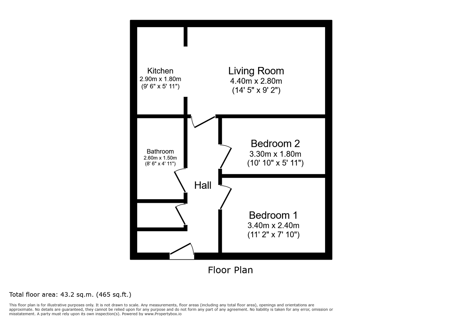 The Open, Newcastle Upon Tyne floorplan