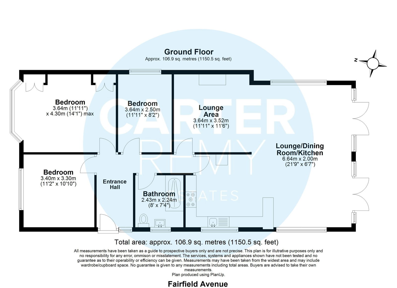 24, Fairfield Avenue, Grays floorplan