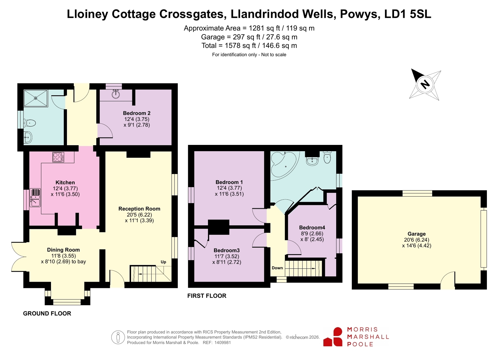 Lloiney Cottage,, Crossgates, Powys floorplan
