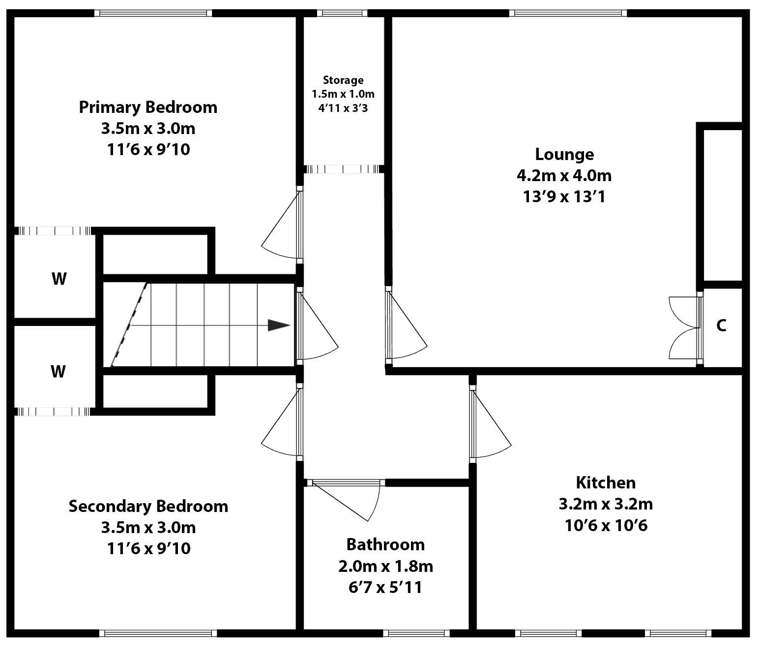 149 New Stevenston Road, Motherwell floorplan