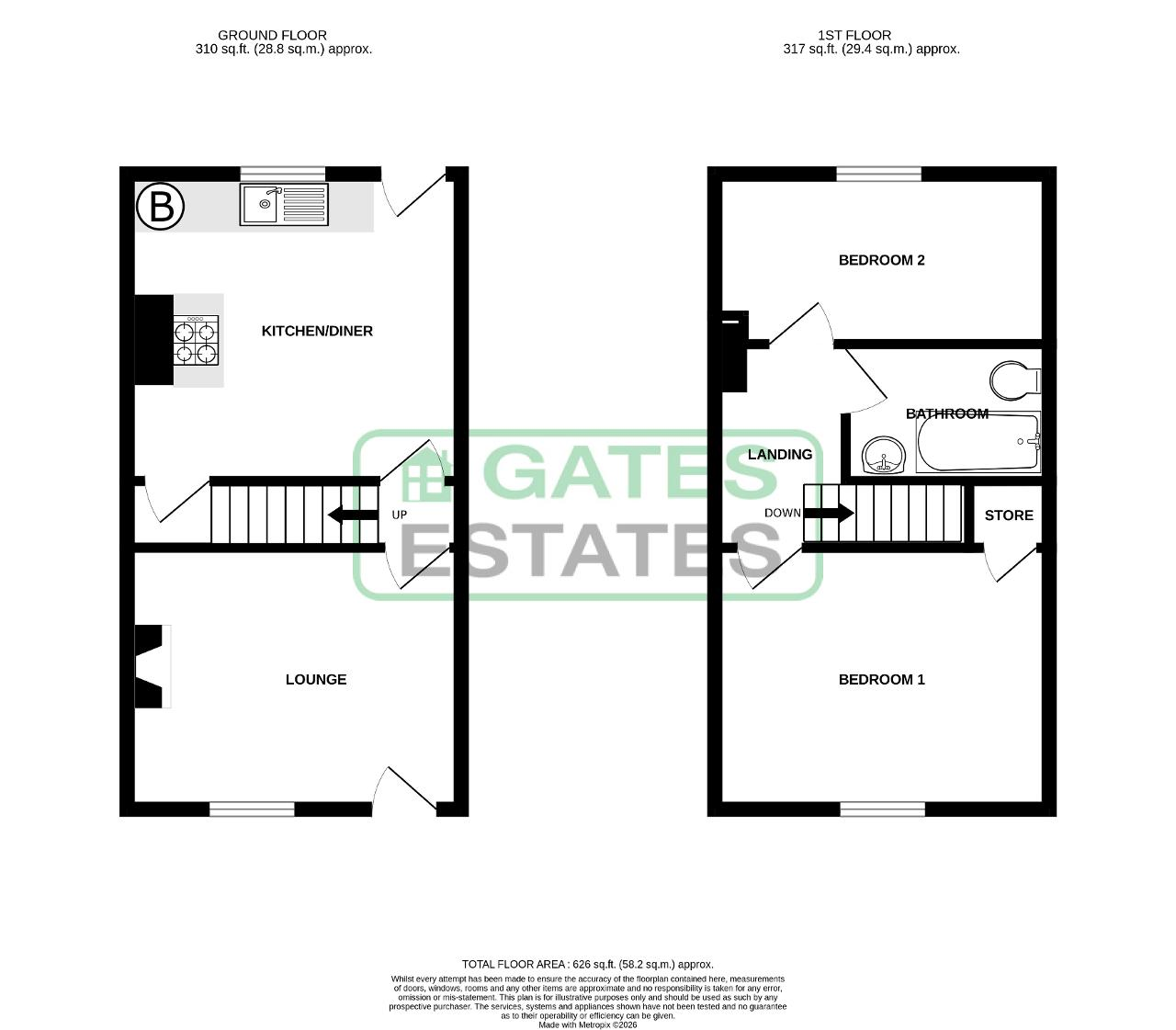 46, Grove Street, Barnsley floorplan