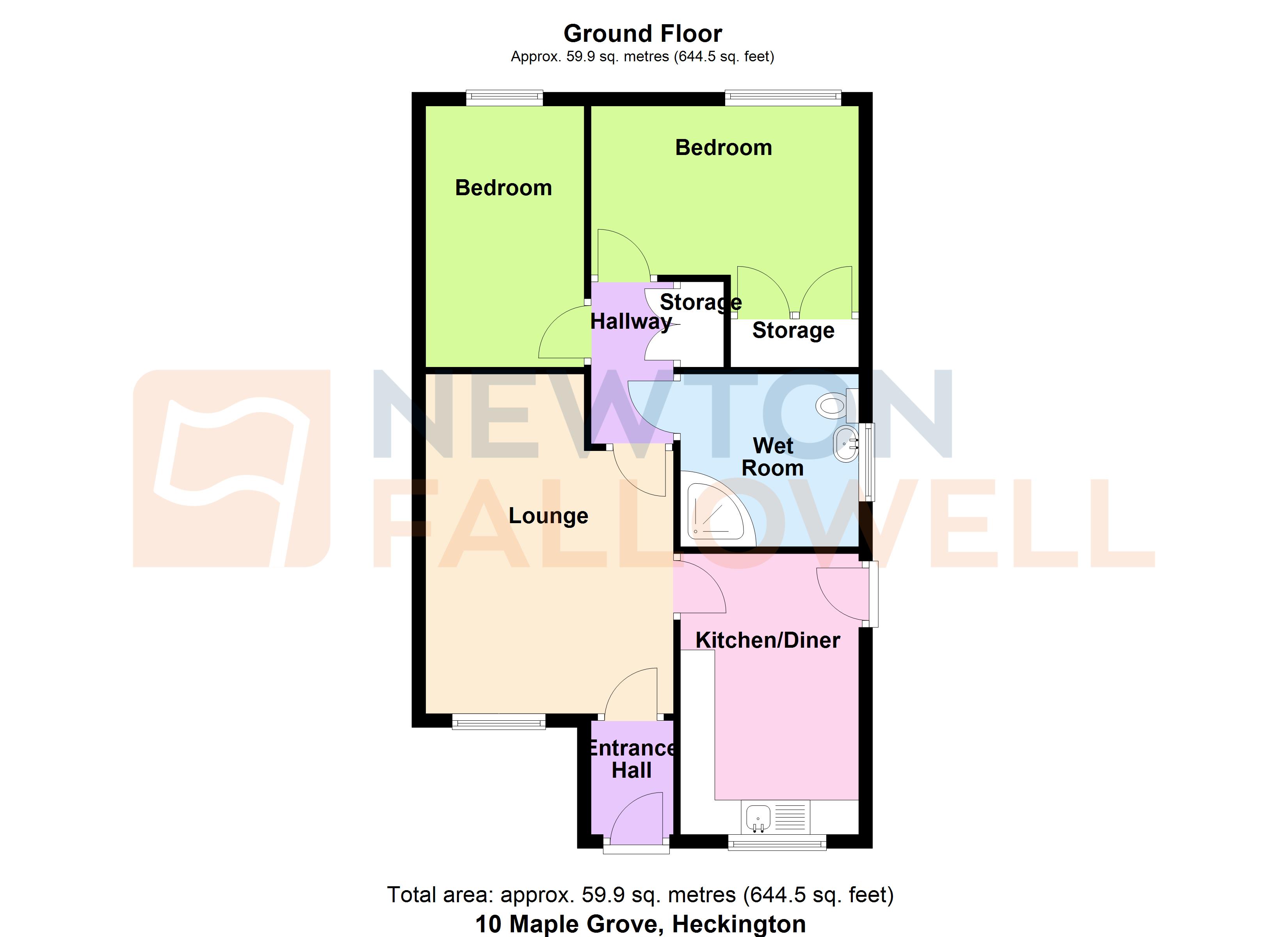 10, Maple Grove, Heckington floorplan