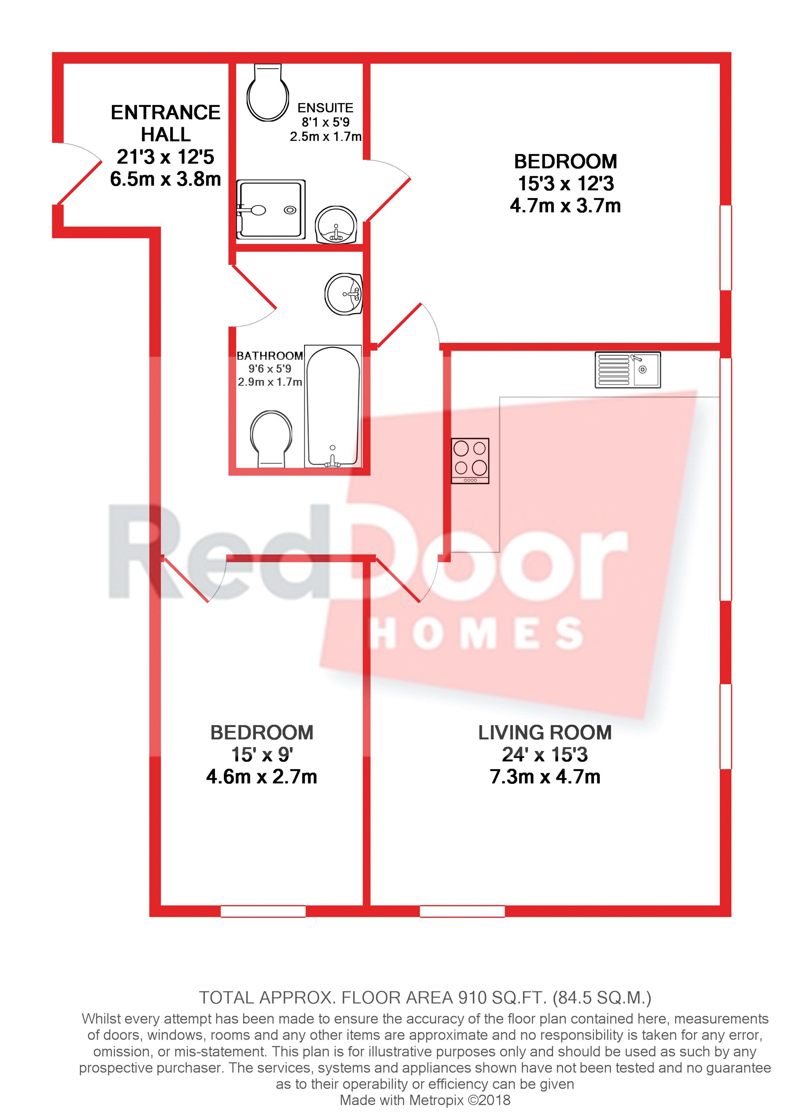 Flat 10, Georgia Lodge,, 92 Duncan Road, Gillingham floorplan