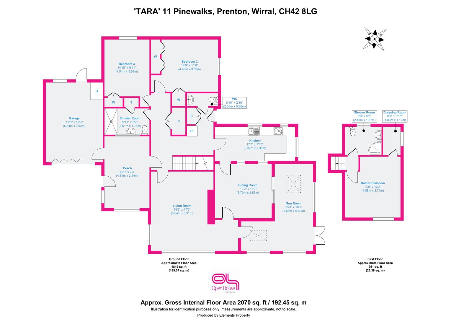 11, Pine Walks, Prenton floorplan