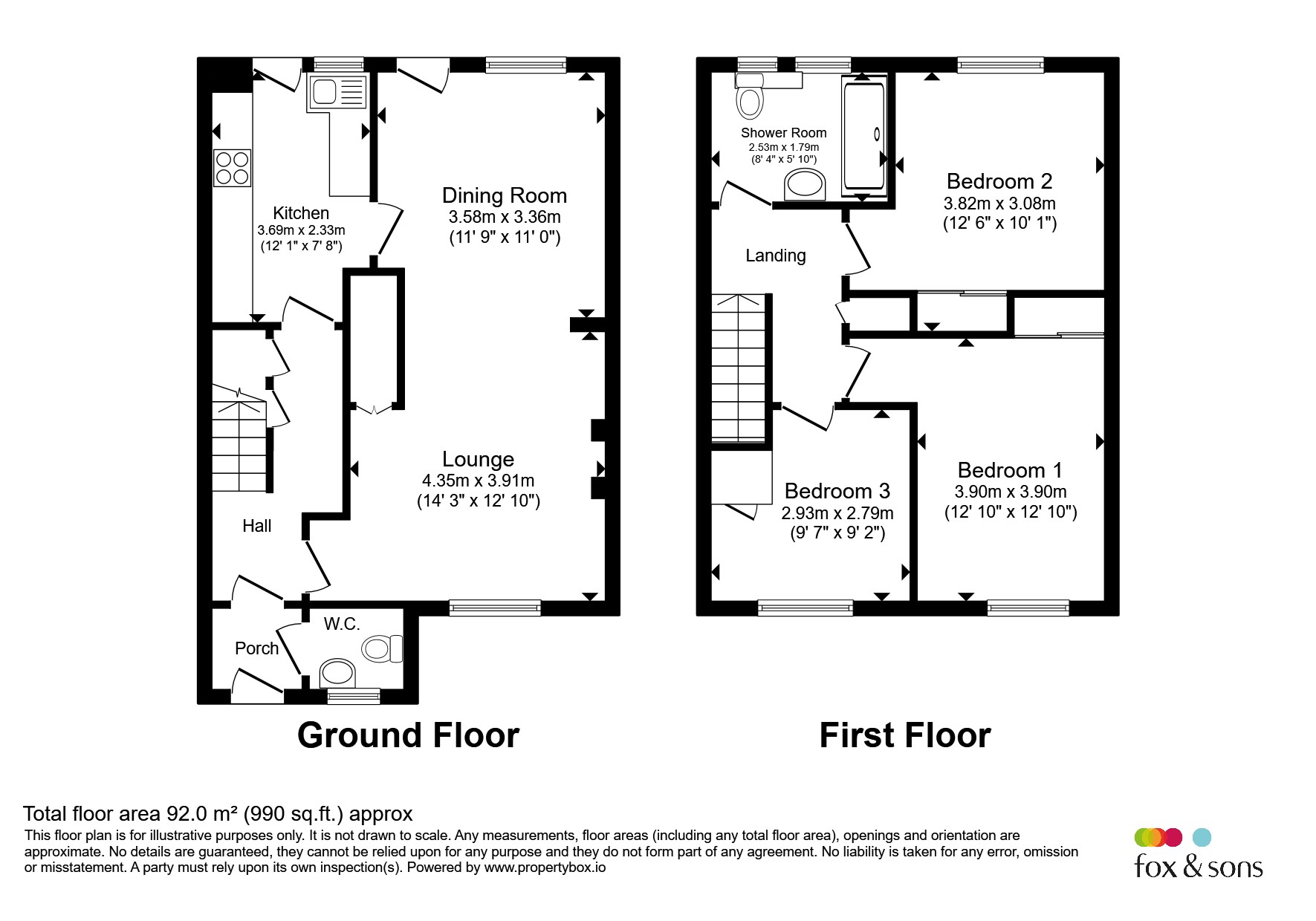 45, Broad Walk, Saltash floorplan