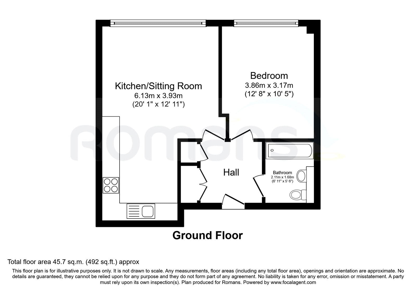 29, Compass Court, Cain Road floorplan