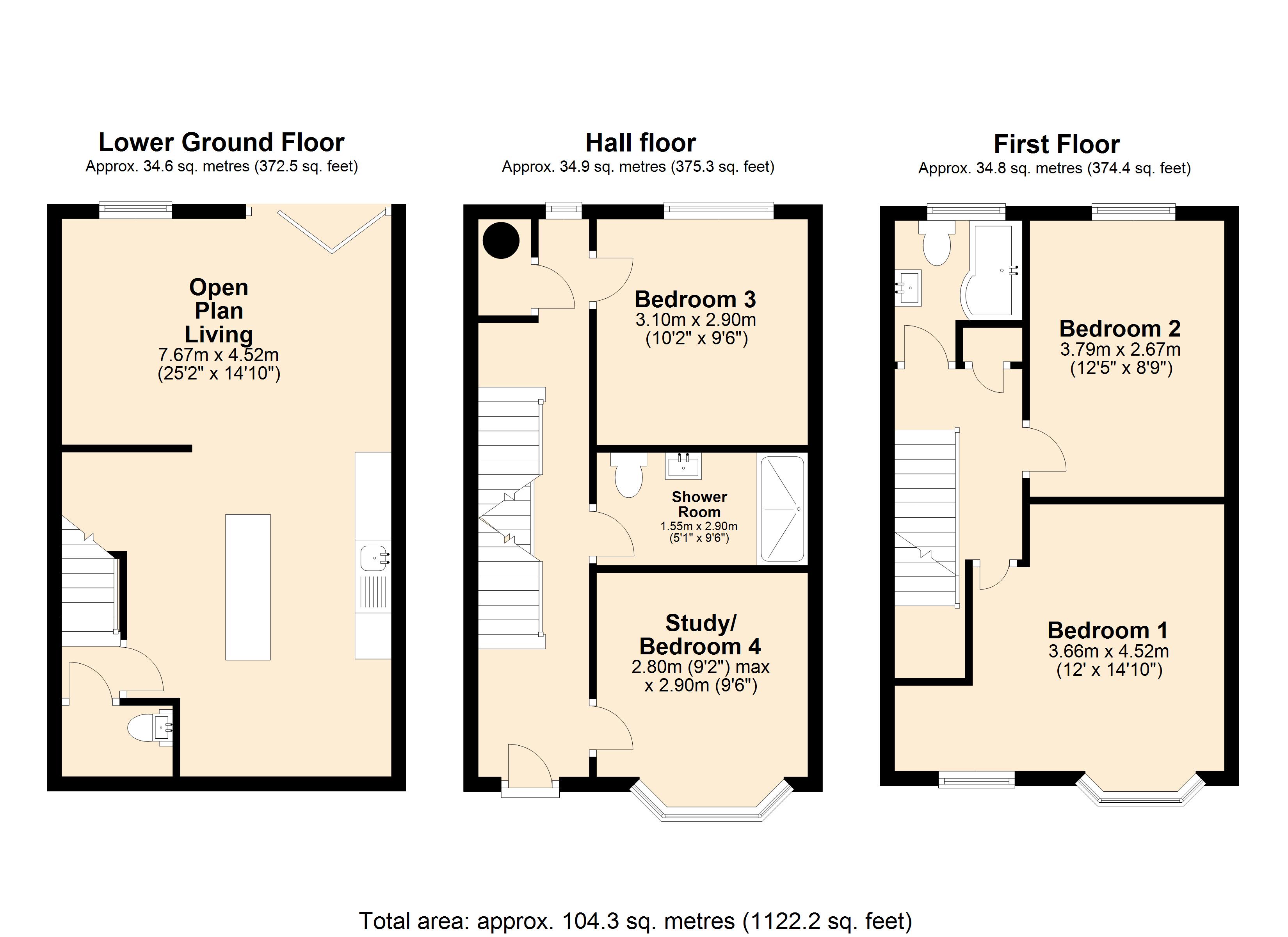 6, Caroline Square, Margate floorplan