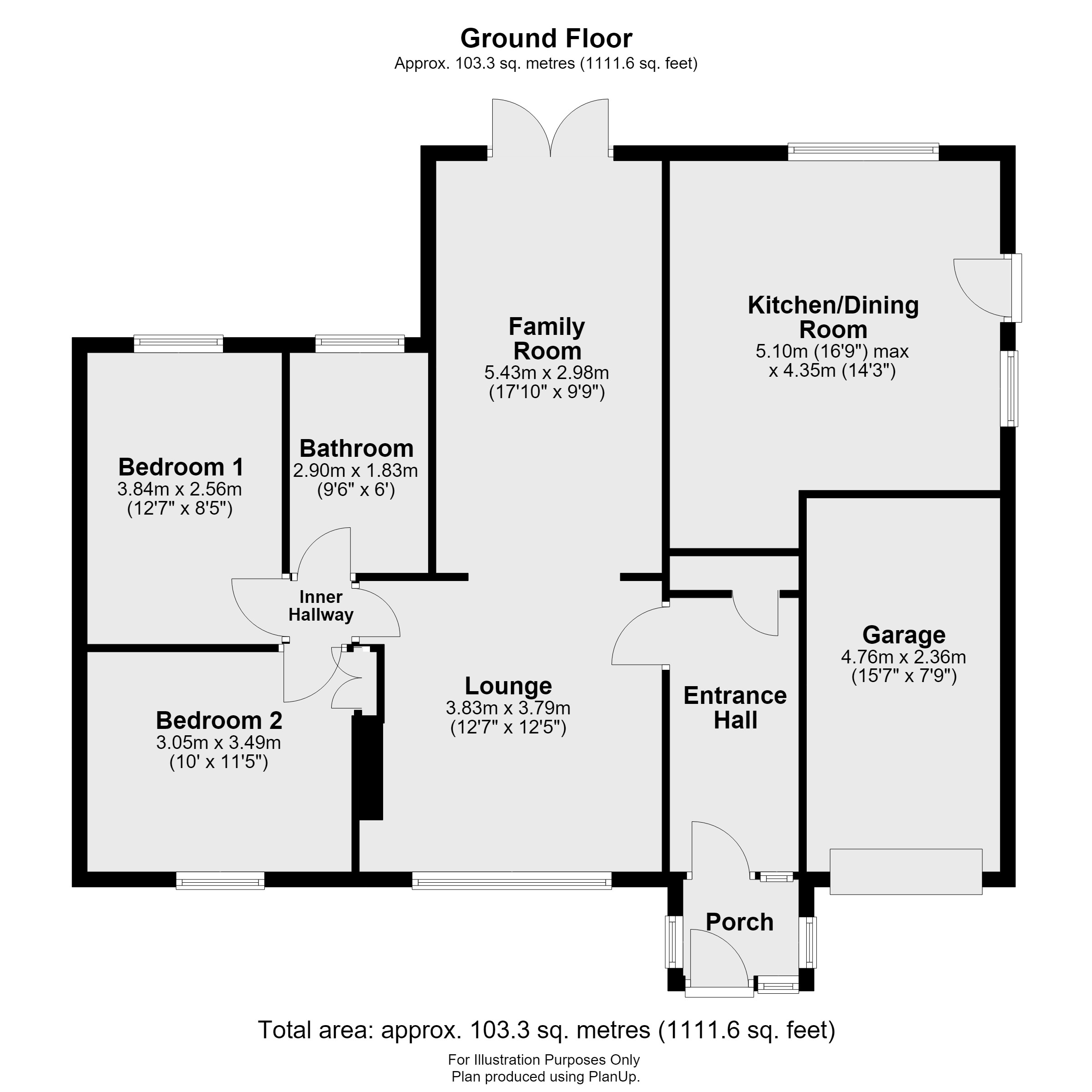 22, Browning Road, Newark floorplan