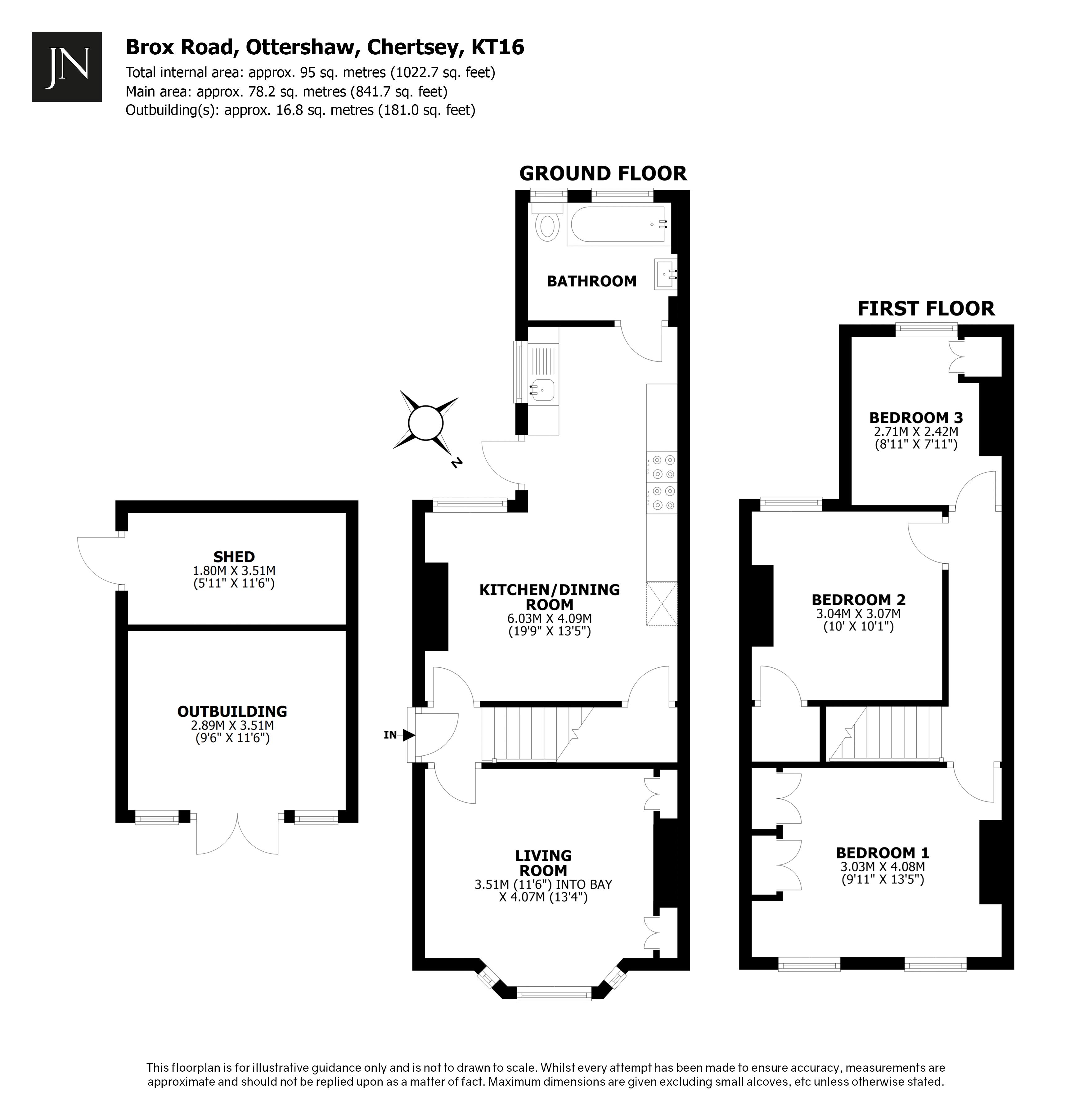 50, Brox Road, Chertsey floorplan