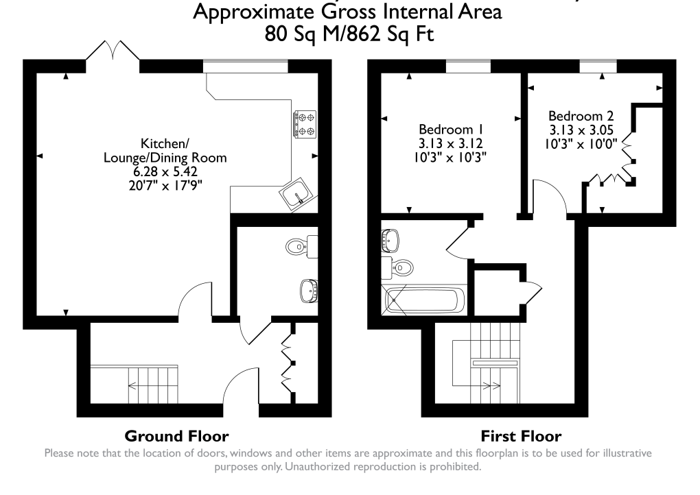 10, Warren Road, Little Horwood floorplan