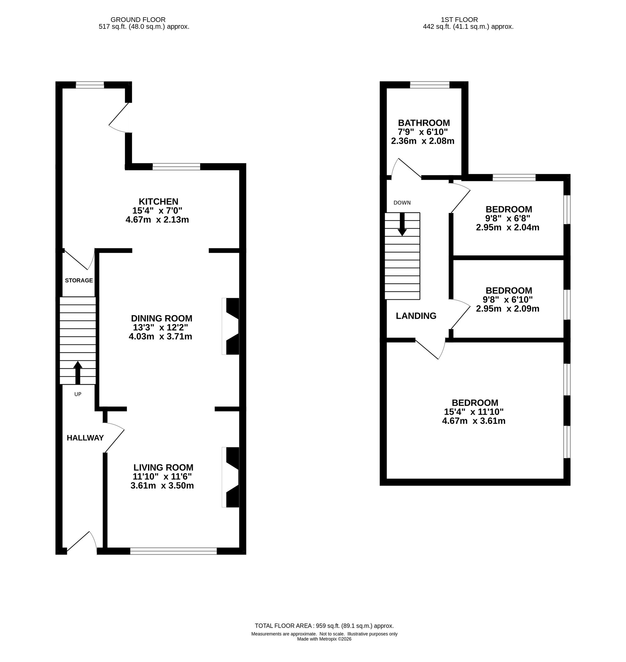 144 Compstall Road, Stockport floorplan