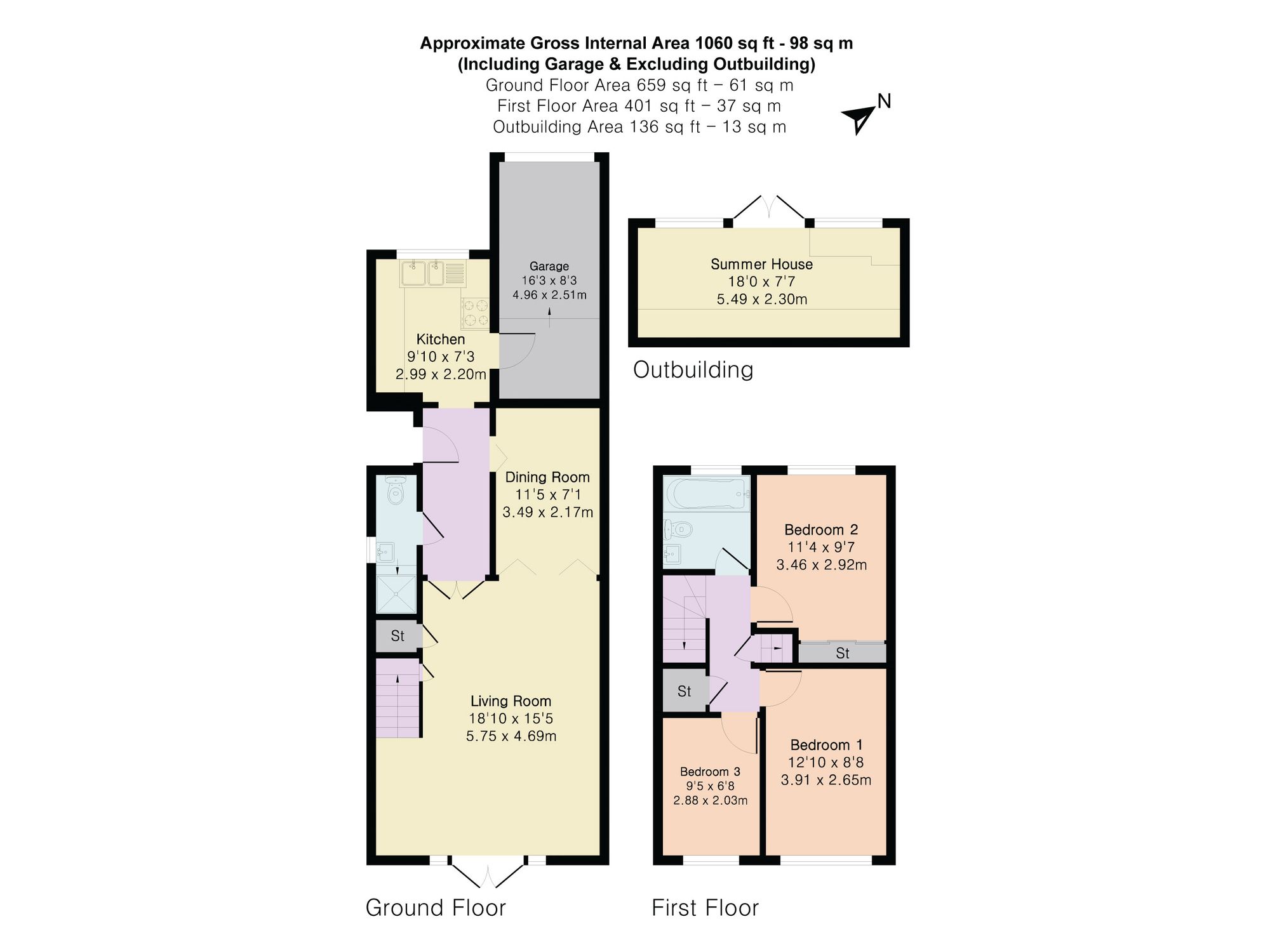 105 Hazeldell, Hertford floorplan