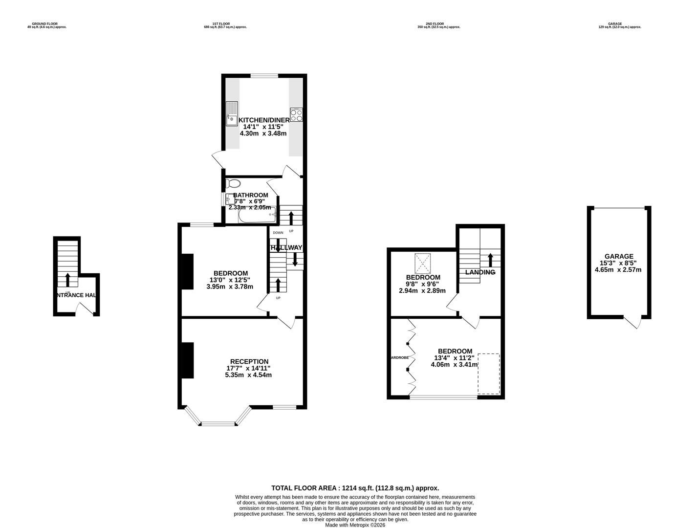 13B, Devonshire Road, Bristol floorplan