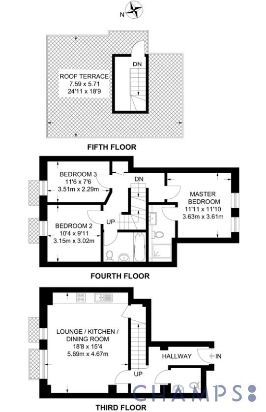 Flat 6, Higgins House, 161 St James’s Road, Bermondsey, London floorplan