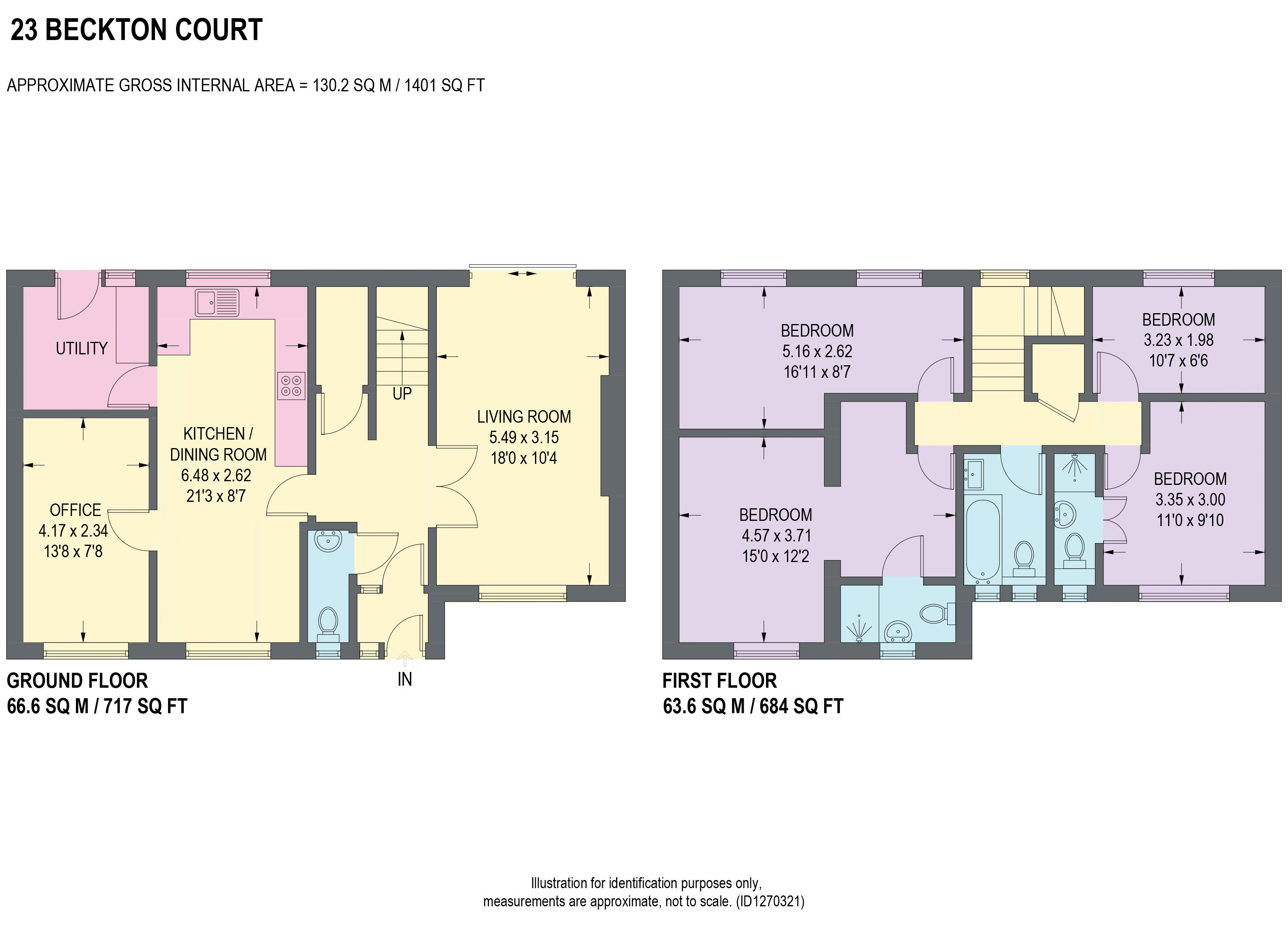 23, Beckton Court, Sheffield floorplan