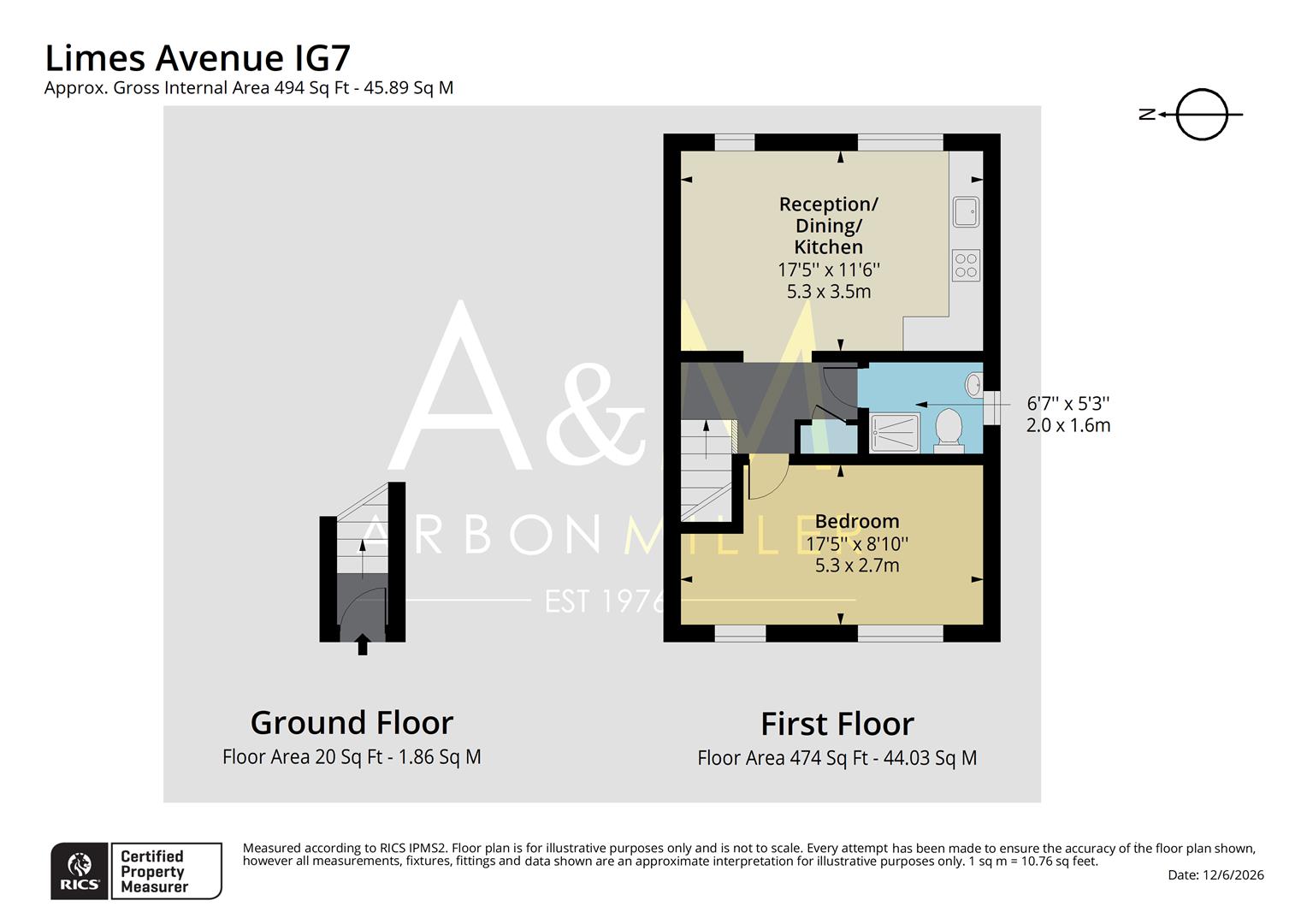 576b, Limes Avenue, Chigwell floorplan