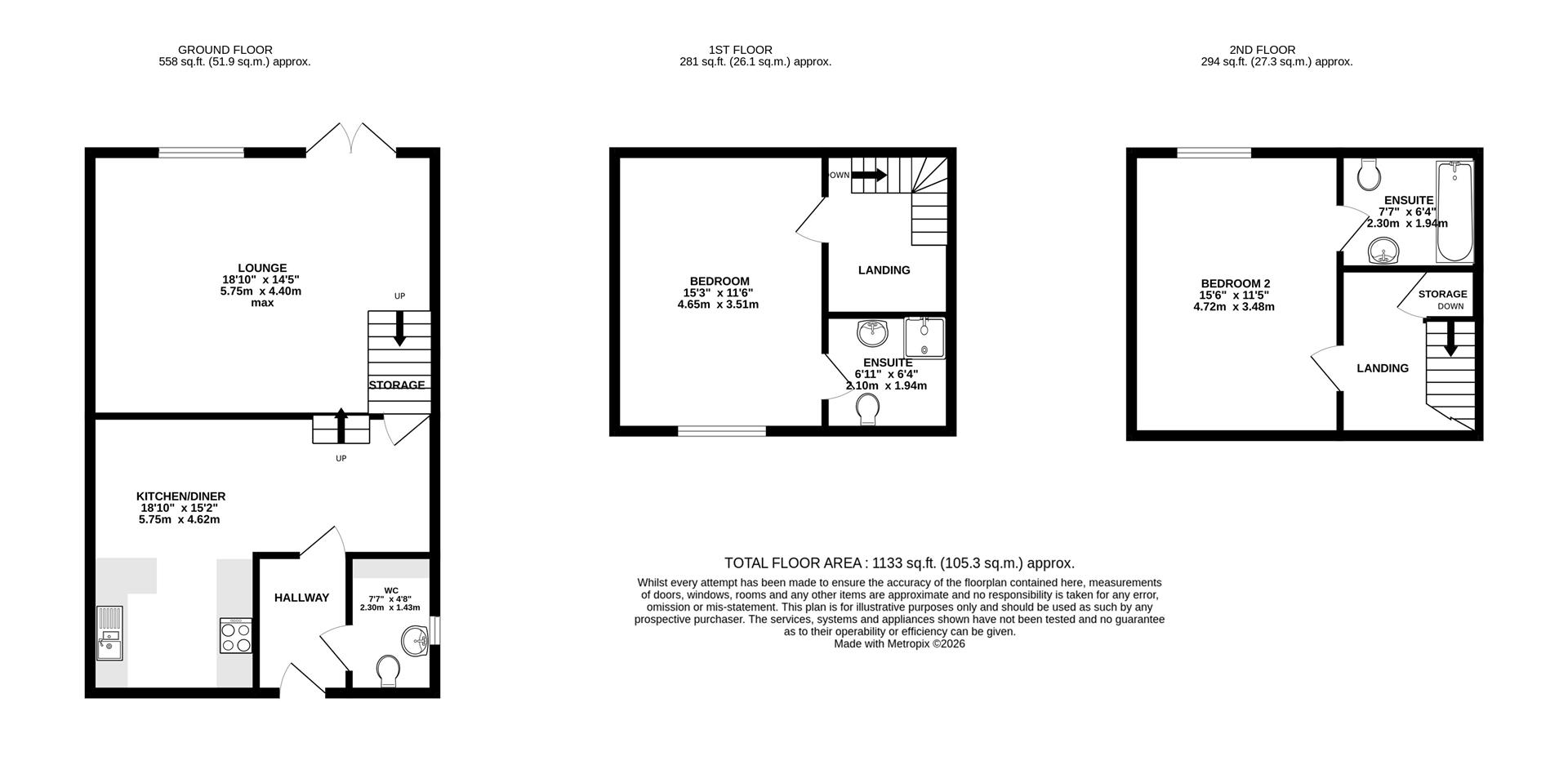 1, Princes Court, Dorchester floorplan