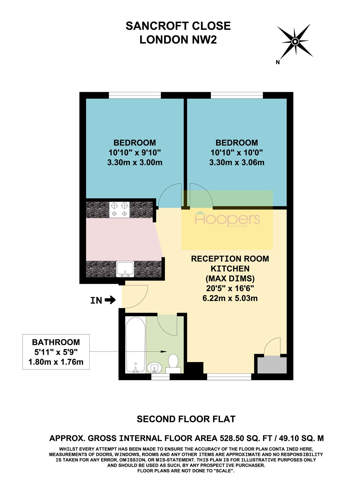 30, Sancroft Close, London floorplan