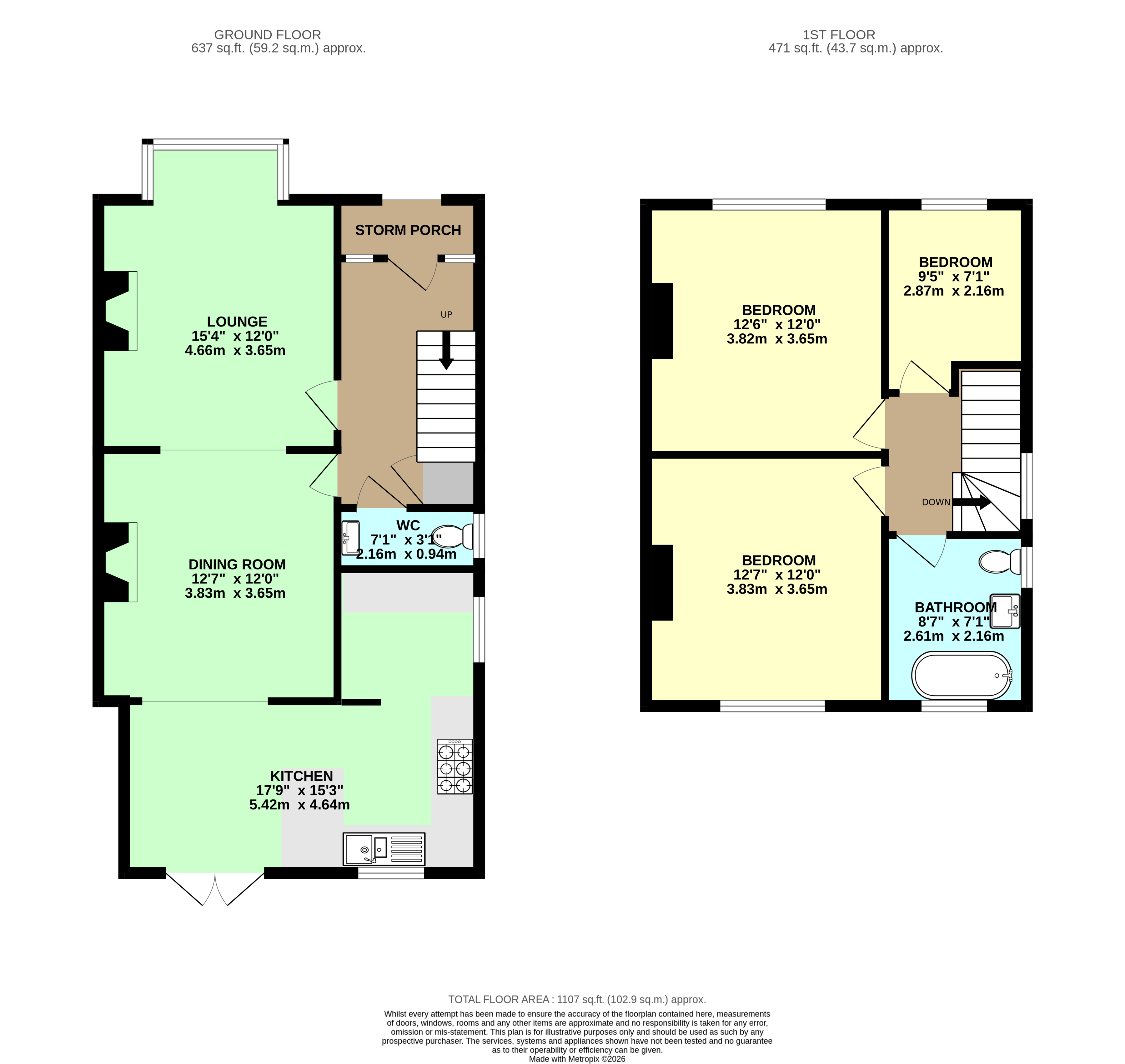 3, Sandhill Lane, Selby floorplan