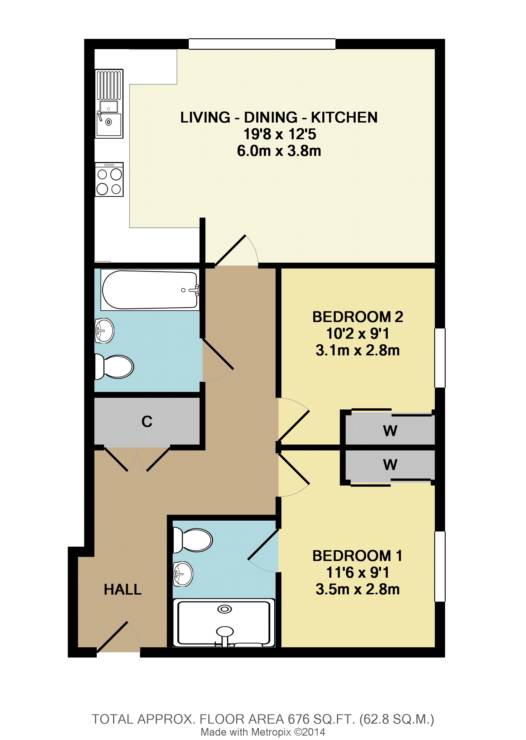 2 Bedrooms Flat to rent in Waterhouse Lane, Kingswood, Tadworth KT20