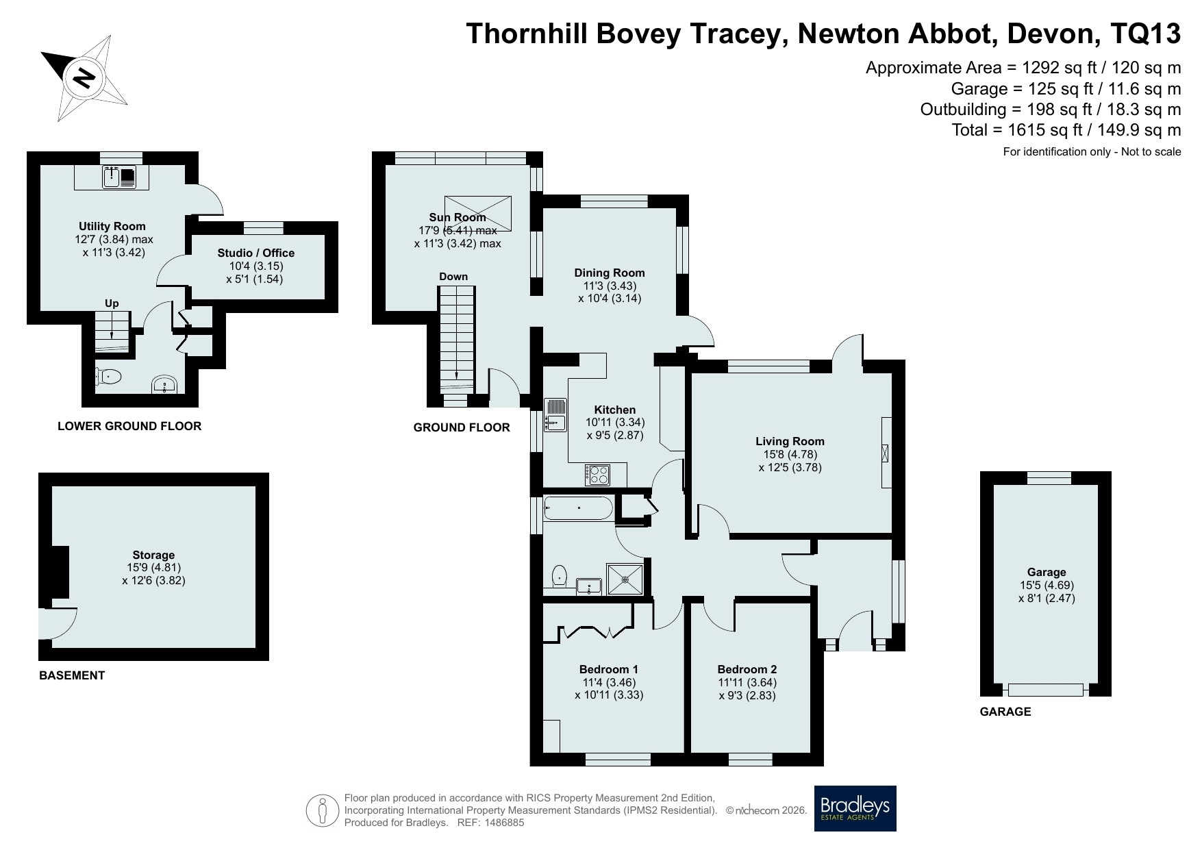 Thornhill Bovey Tracey, Newton Abbot Devon, Devon floorplan
