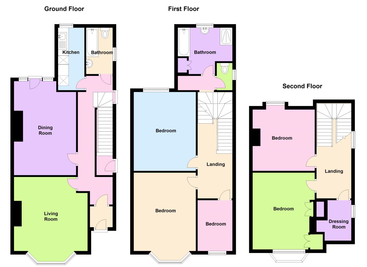 5 bed semidetached house for sale in Wear Bay Crescent, Folkestone