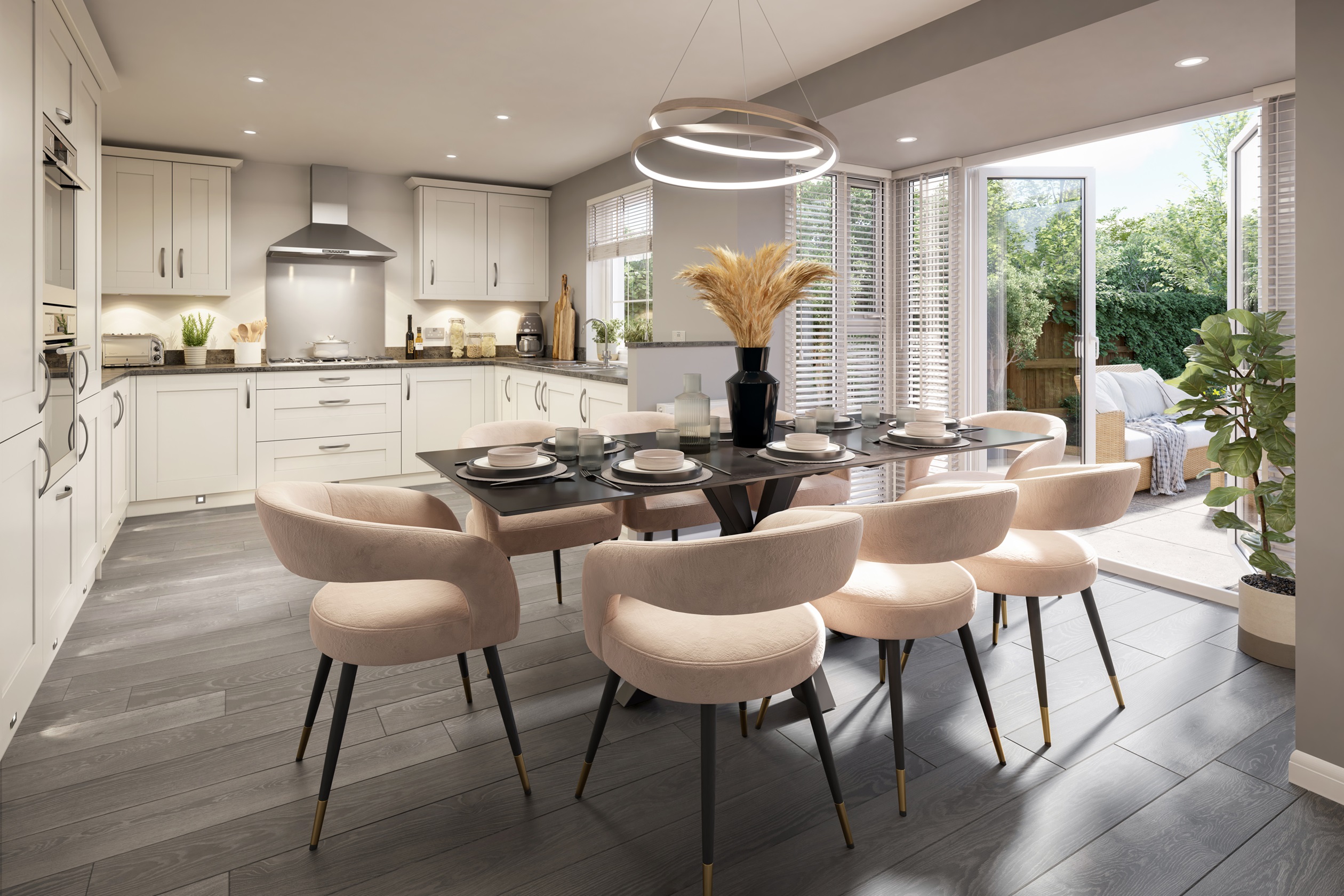 Kitchen And Dining Room In The 4 Bedroom Culver