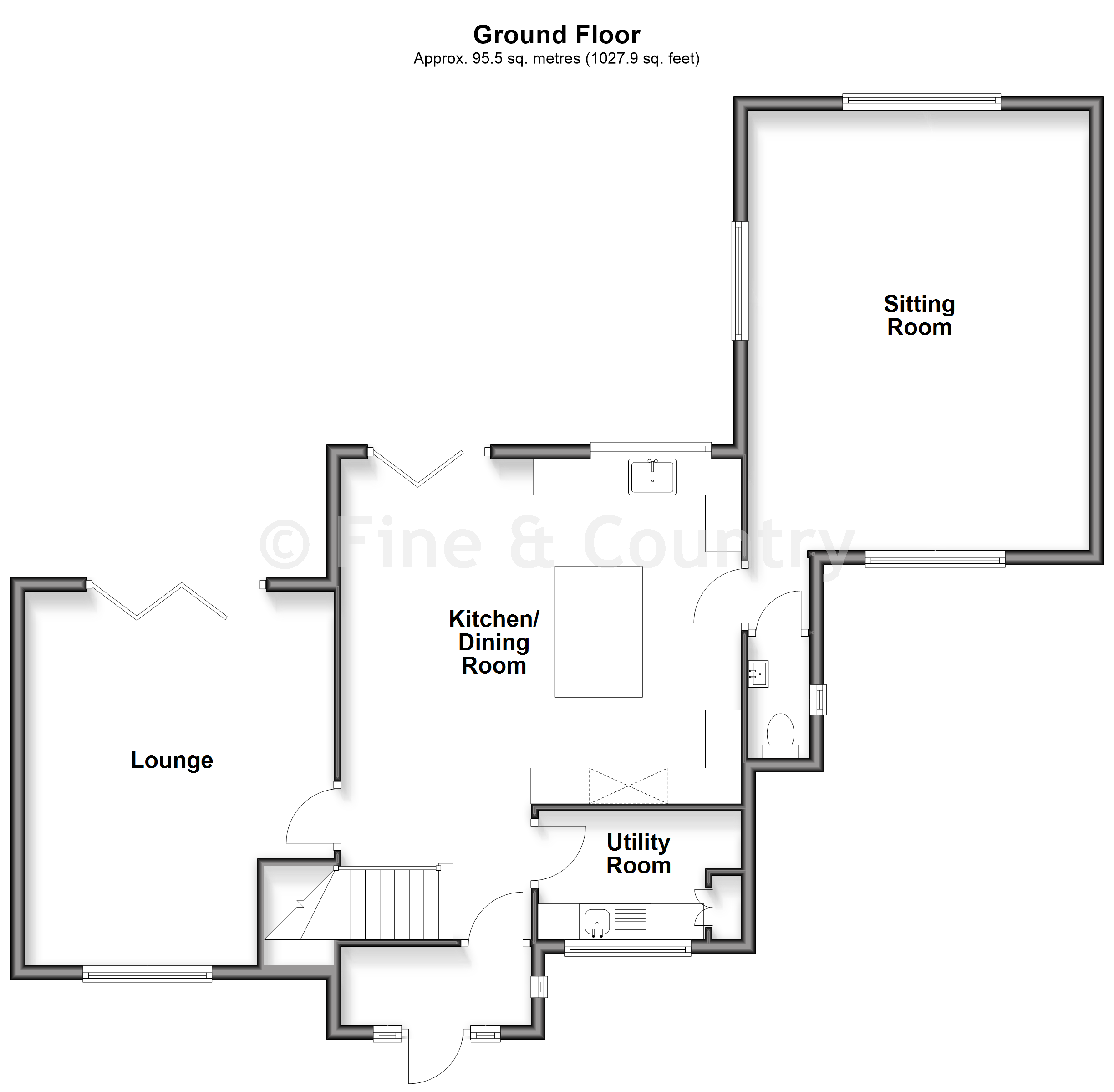 Ashmead, Sandrock Road, Ventnor floorplan