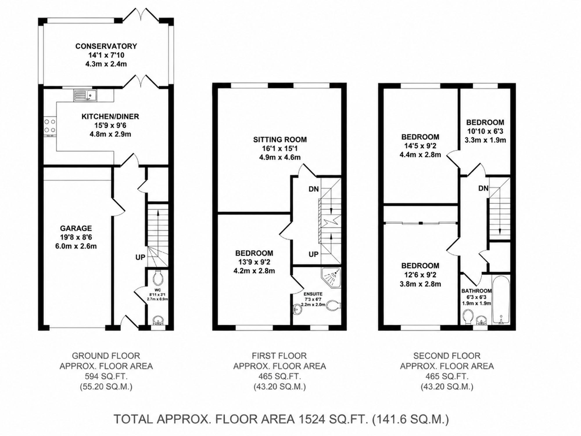 16 Lewis Mews, Snodland floorplan