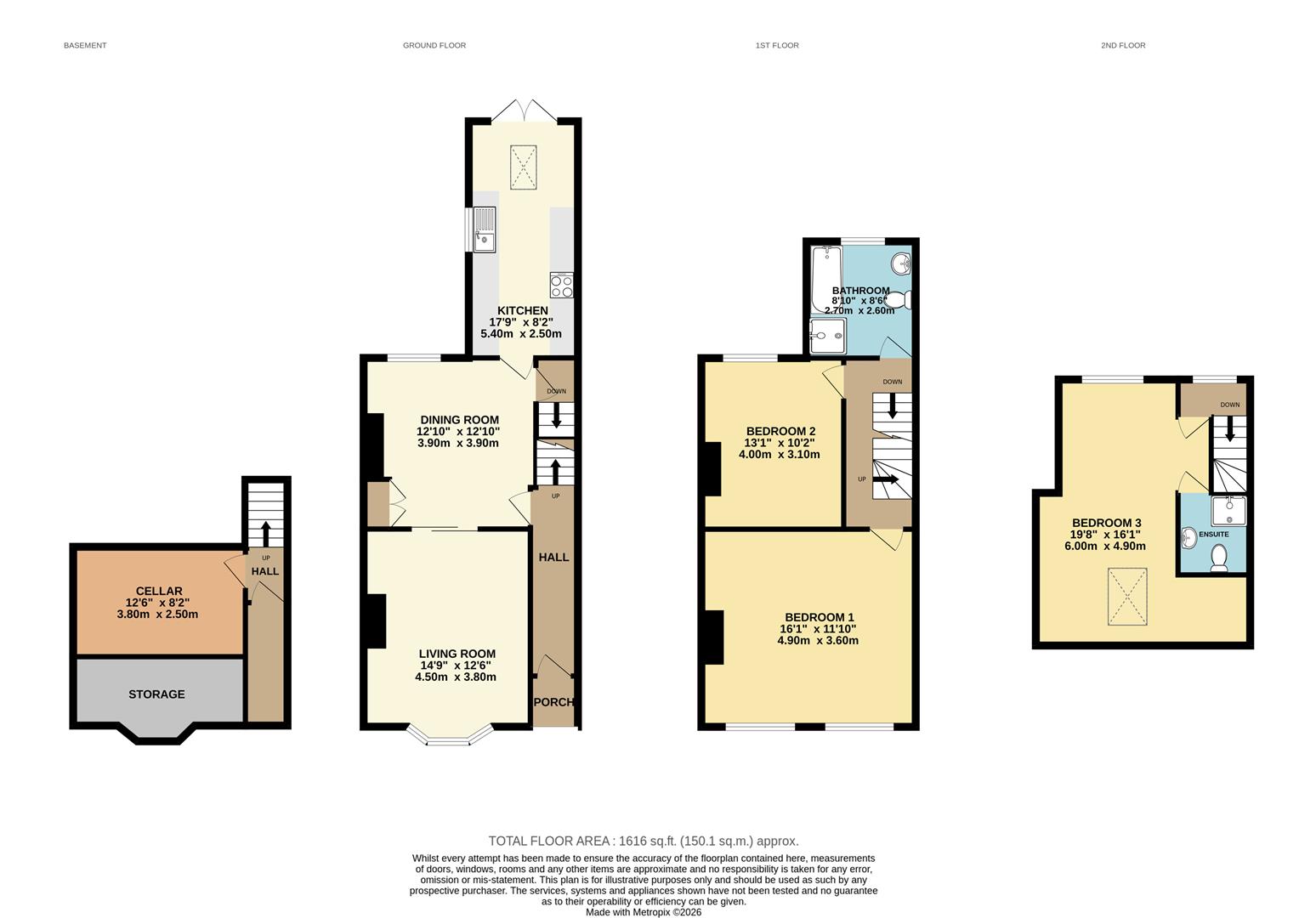 202, Manchester Road, Altrincham floorplan
