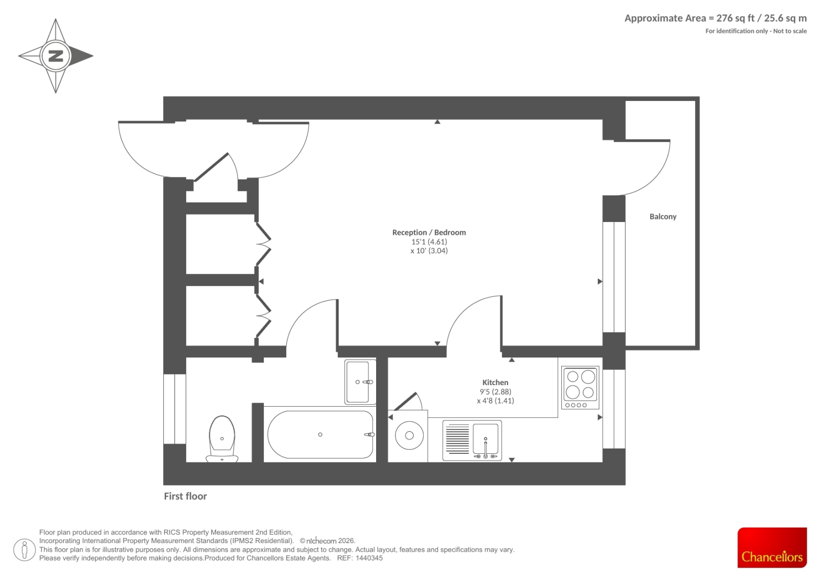 24, Alpha House Flats, Reading floorplan