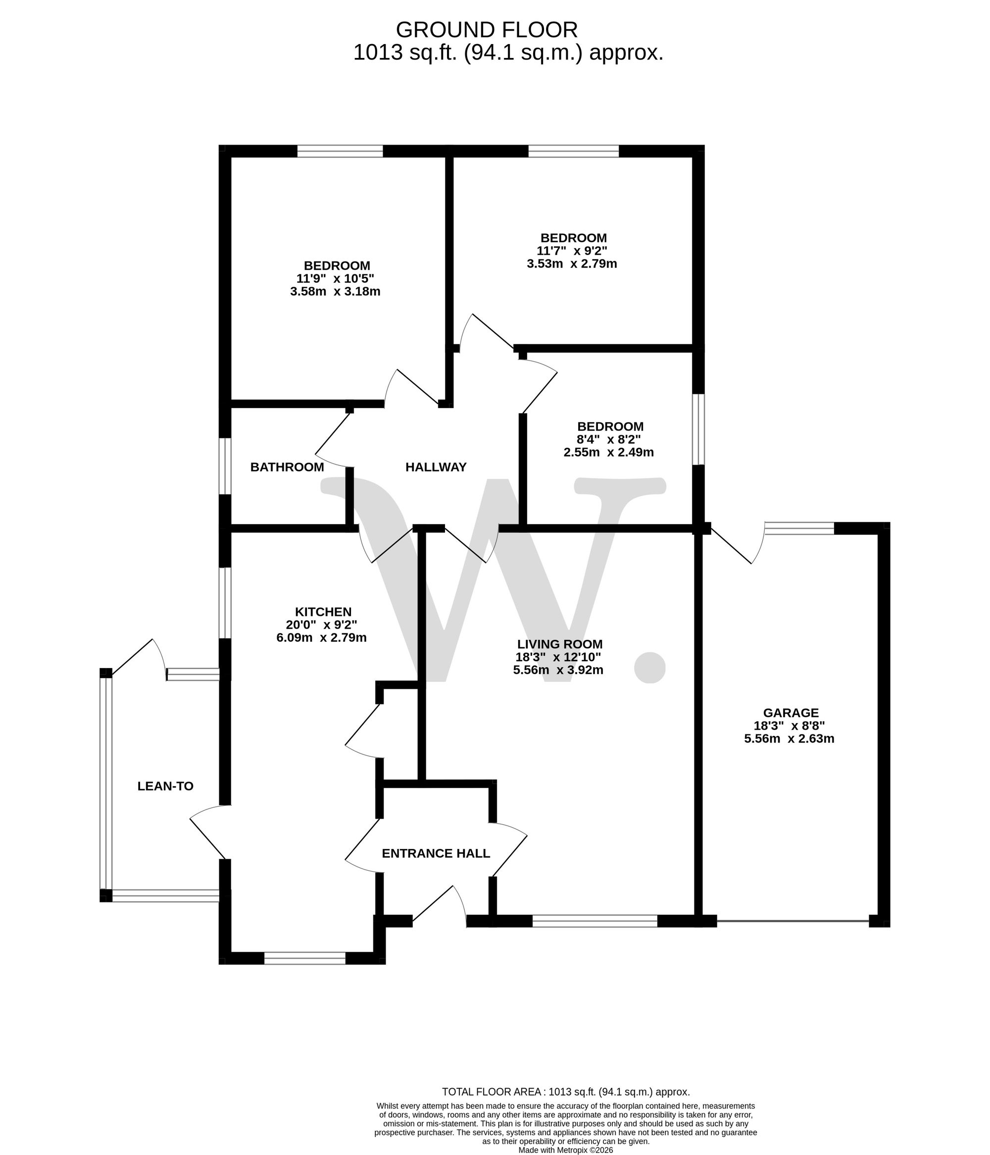 14 Mills Close, Norwich floorplan
