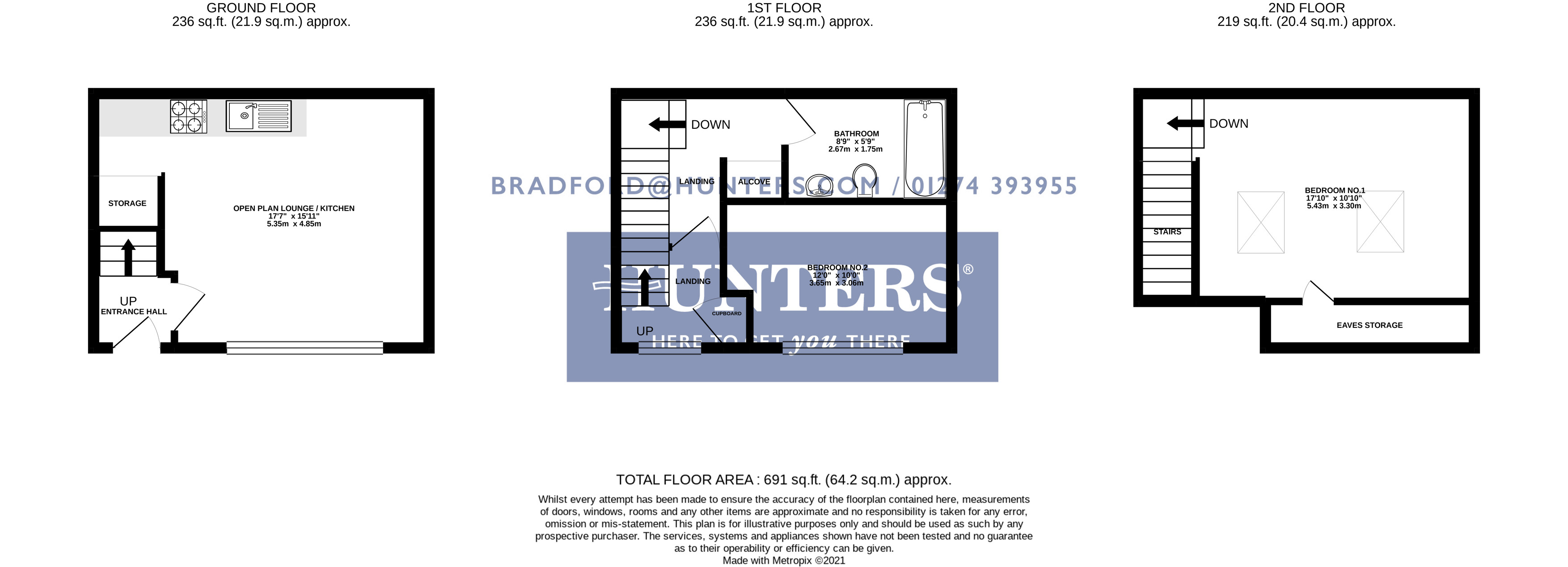 Stone Hall Road, Eccleshill BD2, 2 bedroom terraced house for sale