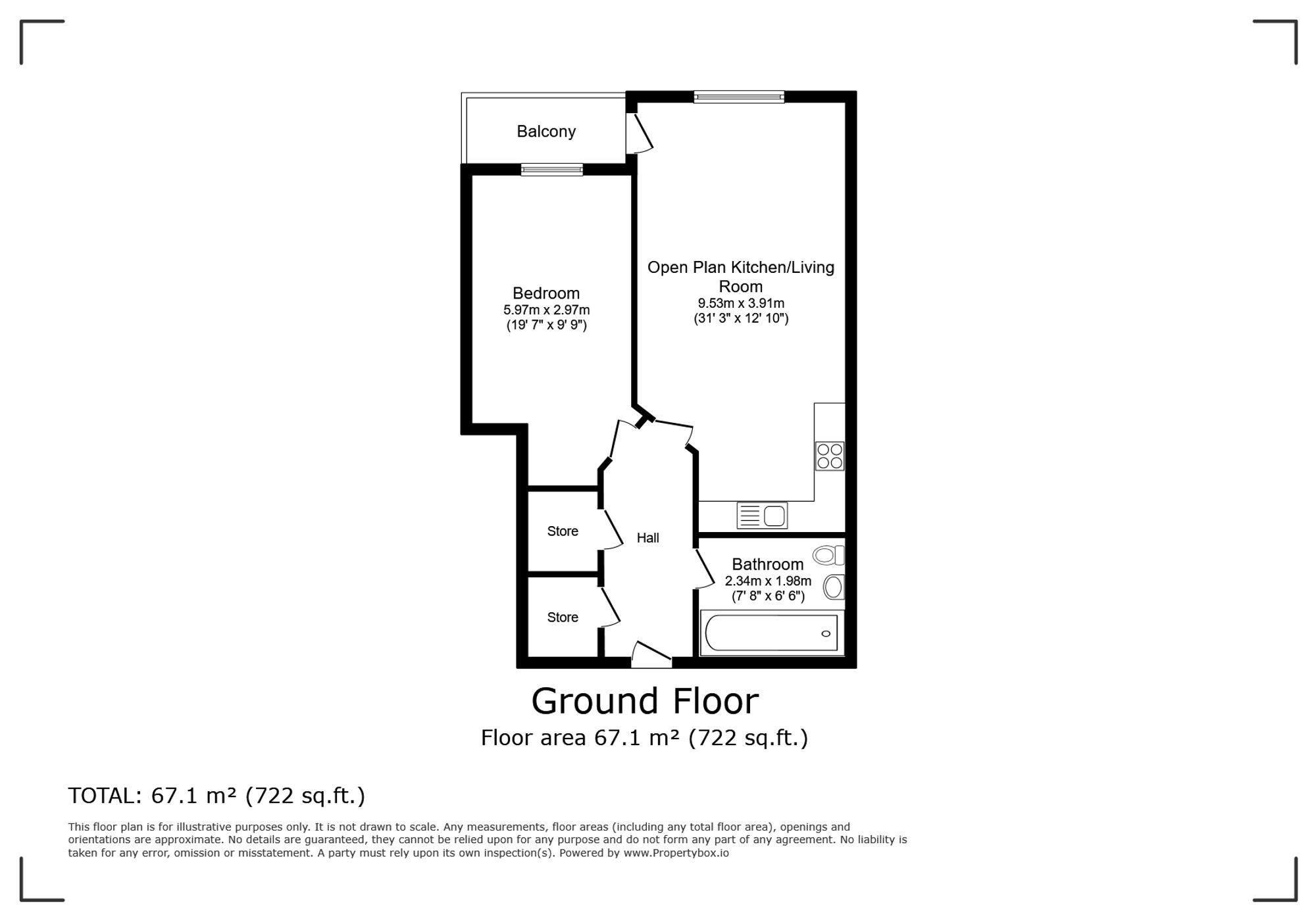 Apt 102, 7 Cotton Gardens, Bolton floorplan