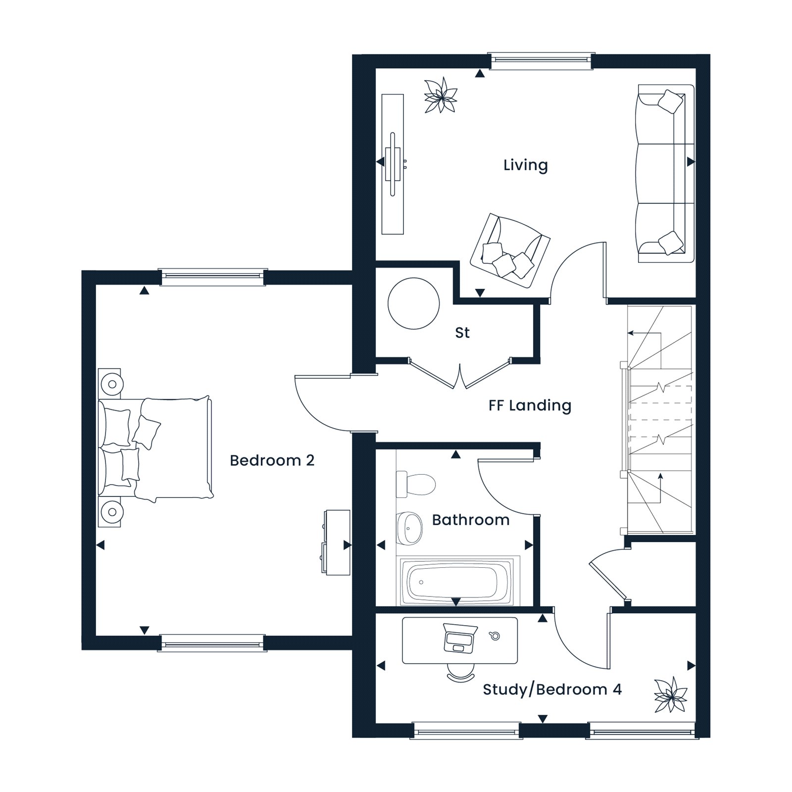 Plot 2 - Oakmere- Linmere,, Waterslade Way, Dunstable floorplan