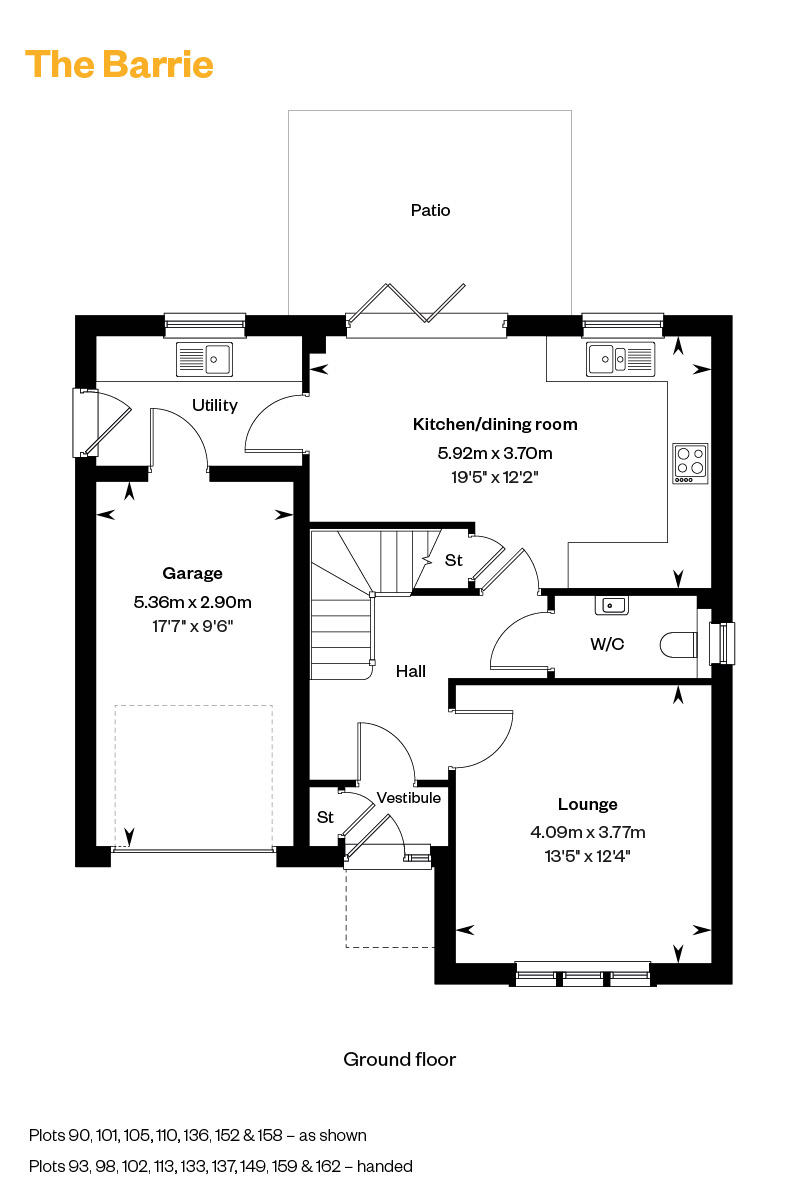 98, Off Old Craighall Road, Millerhill, Eh22 1Gt floorplan