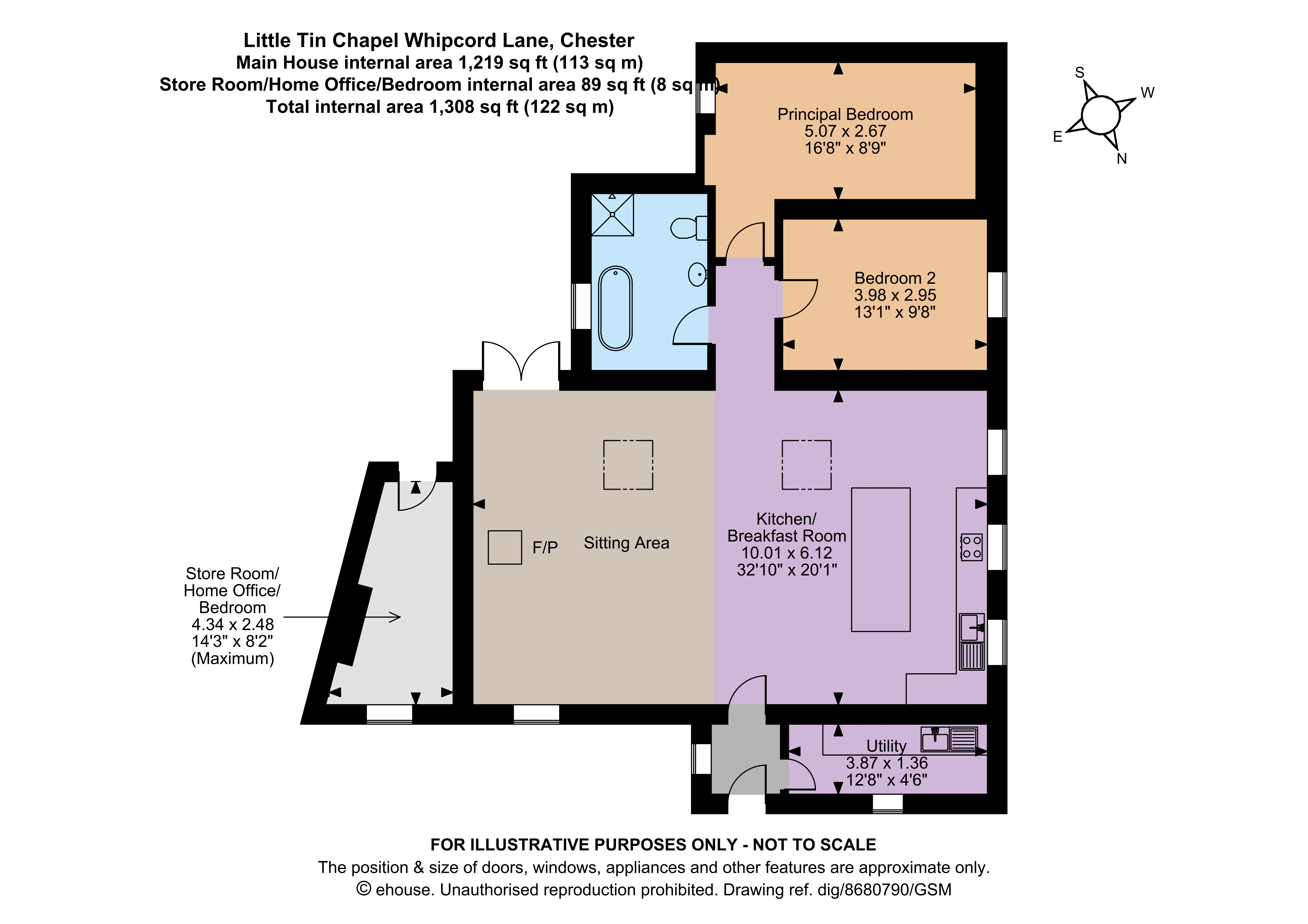Little Tin Chapel,, Whipcord Lane, Cheshire floorplan