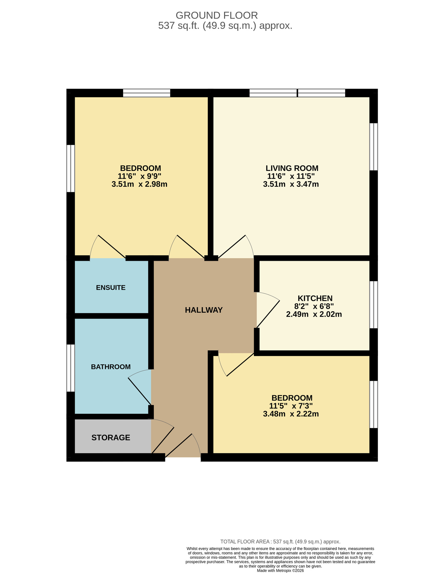 Flat A, 109 Southwood Road, Hayling Island floorplan