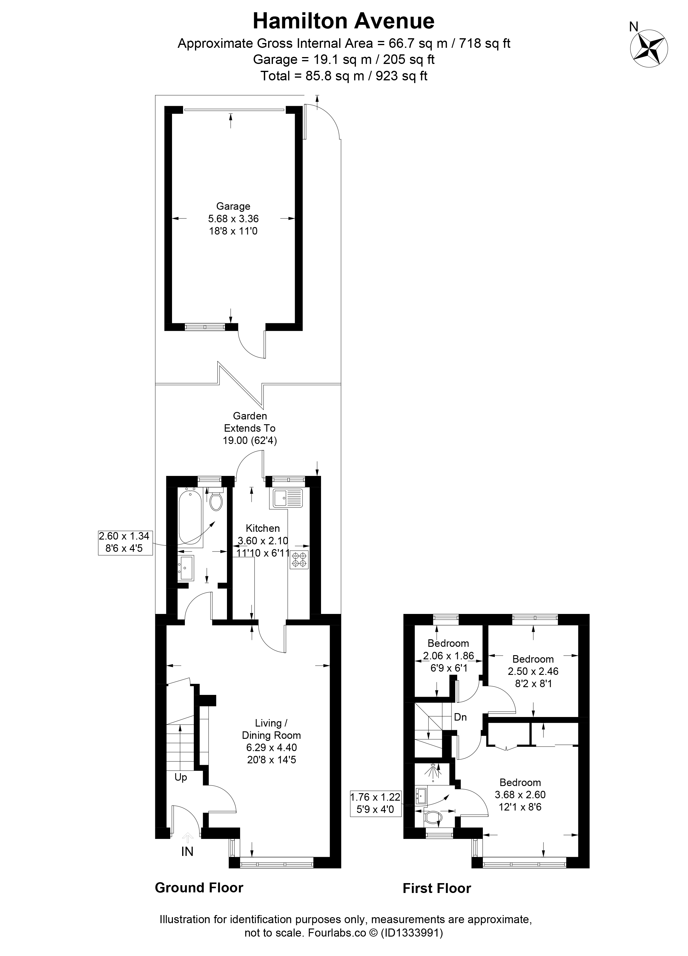 100, Hamilton Avenue, Sutton floorplan