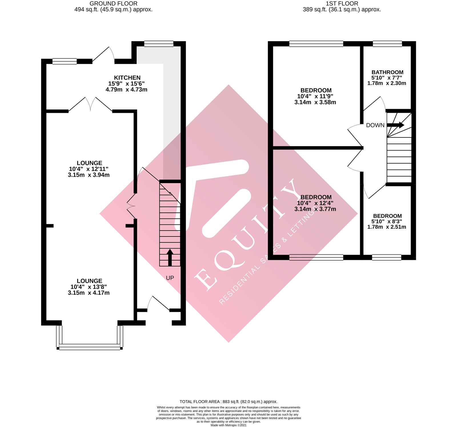 36, Ferndale Road, Middlesex floorplan