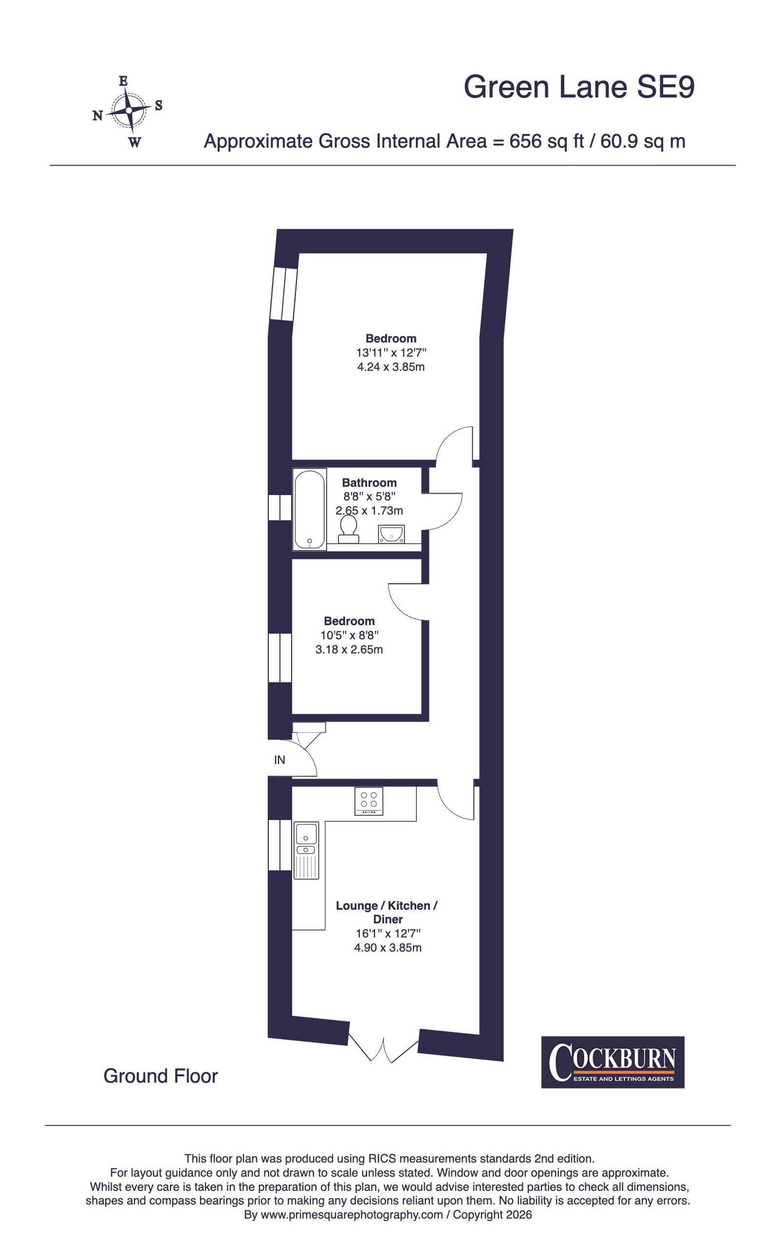 82C, Green Lane, London floorplan