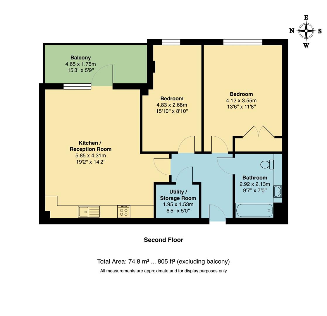 35, Manston Court, Thornbury Way, Walthamstow floorplan