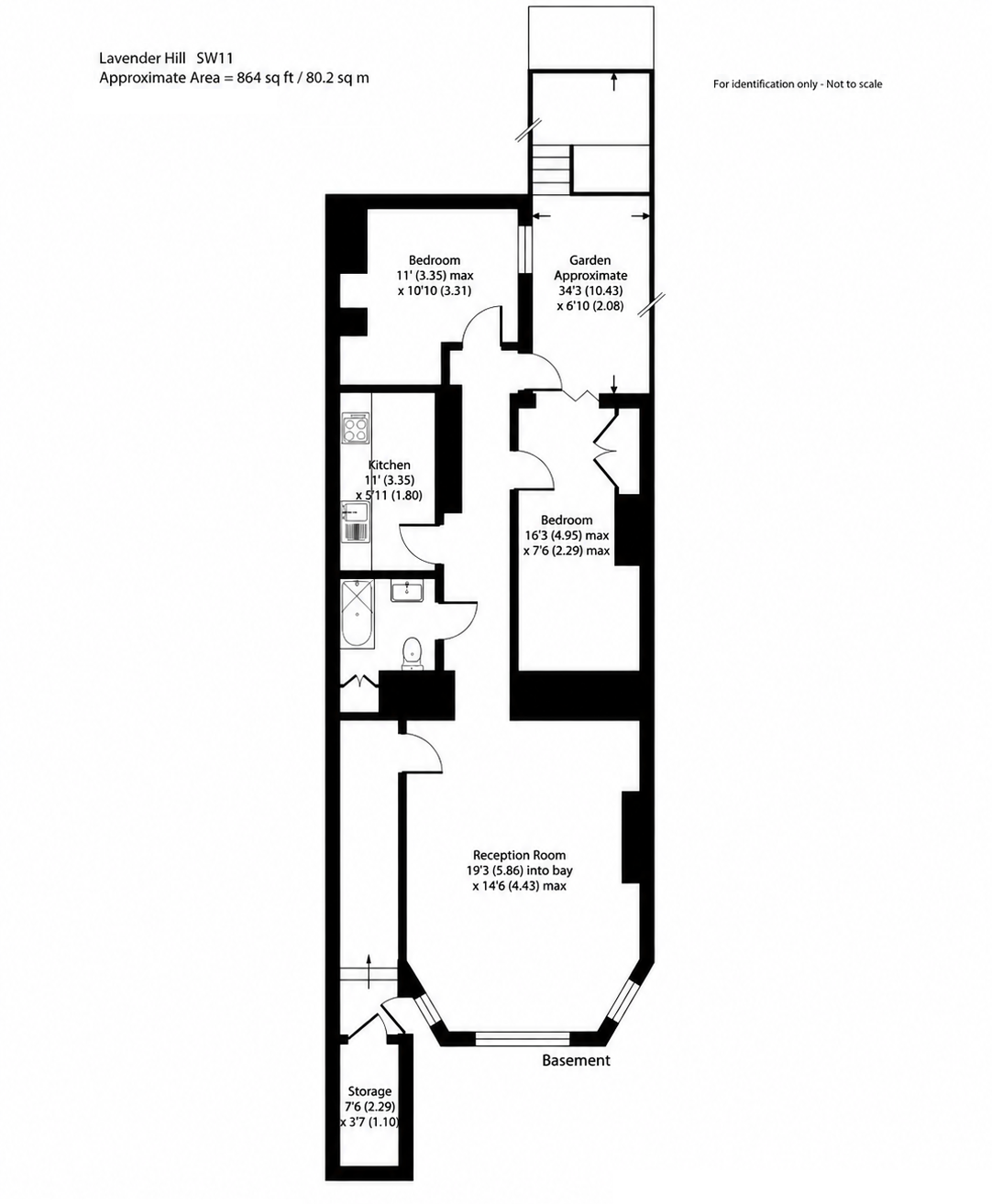 179, Lavender Hill, London floorplan