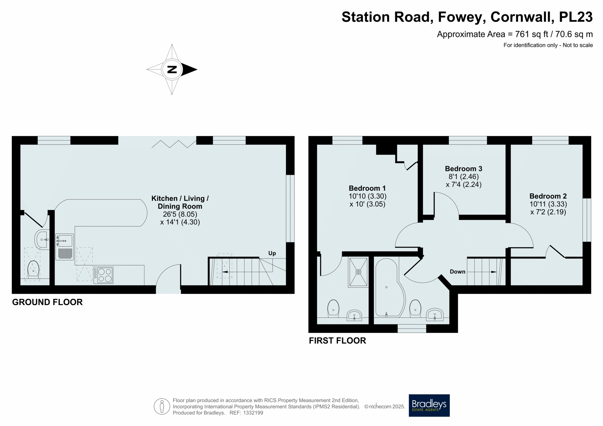 Flat 1, Ferryside View, 34, Station Road, Cornwall floorplan