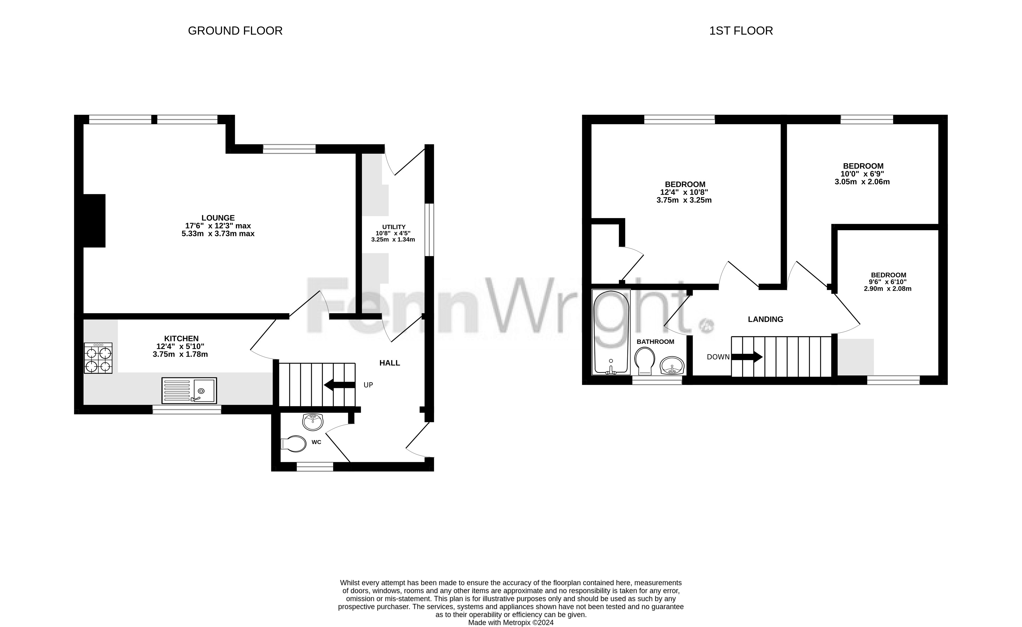 206, Monkwick Avenue, Essex floorplan
