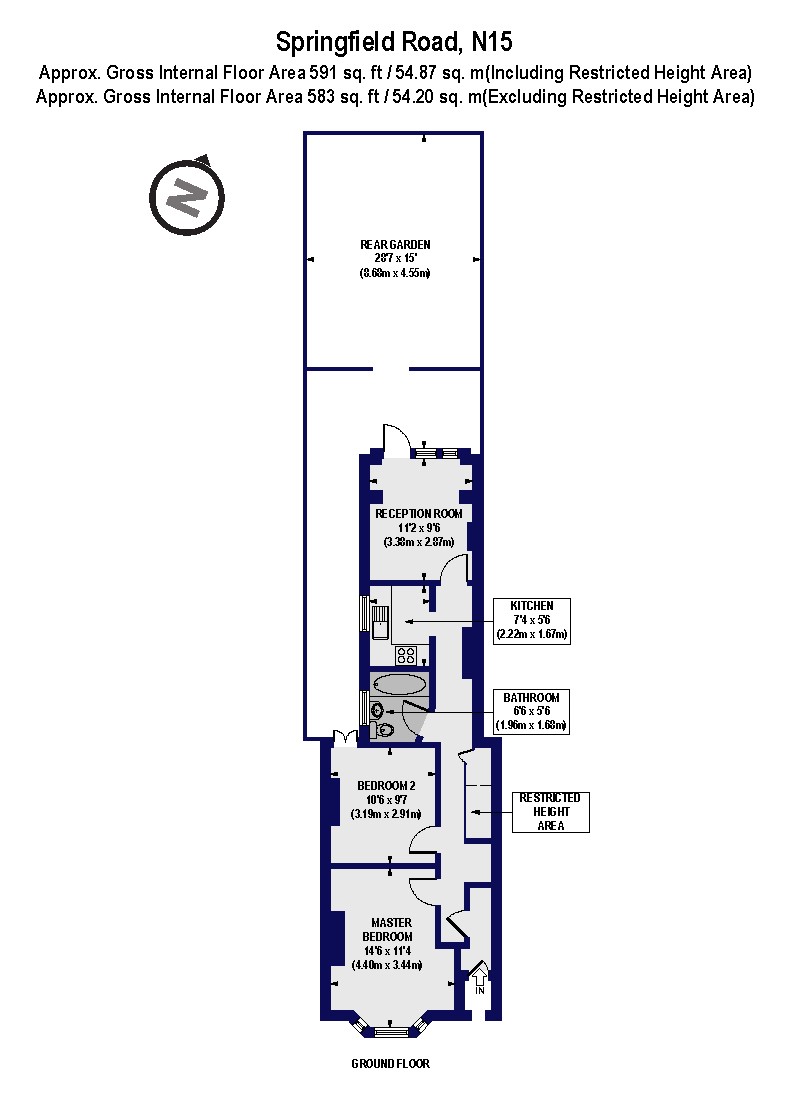 13a, Springfield Road, London floorplan