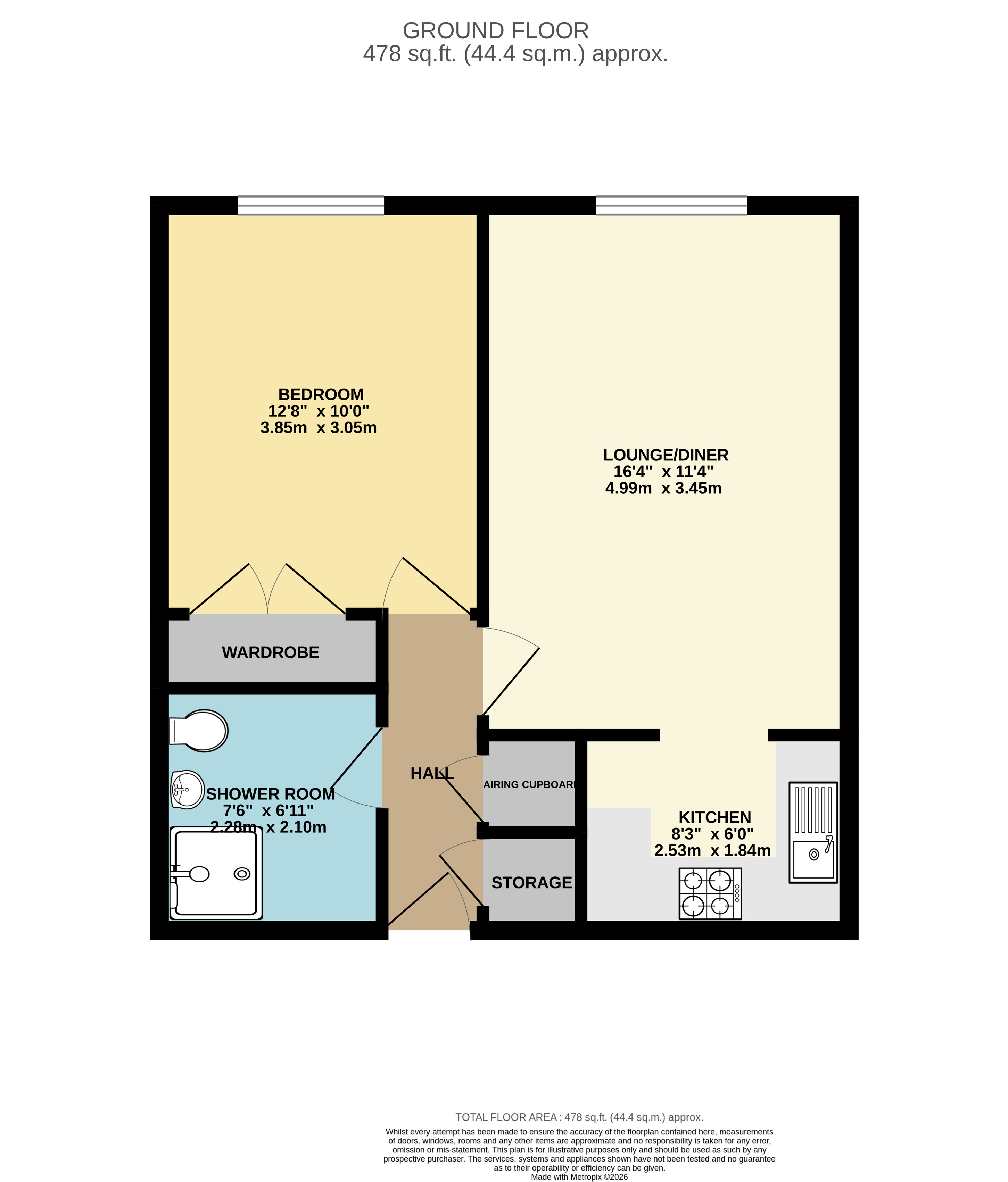 Flat 1,, Ferndown Grange, Bristol floorplan
