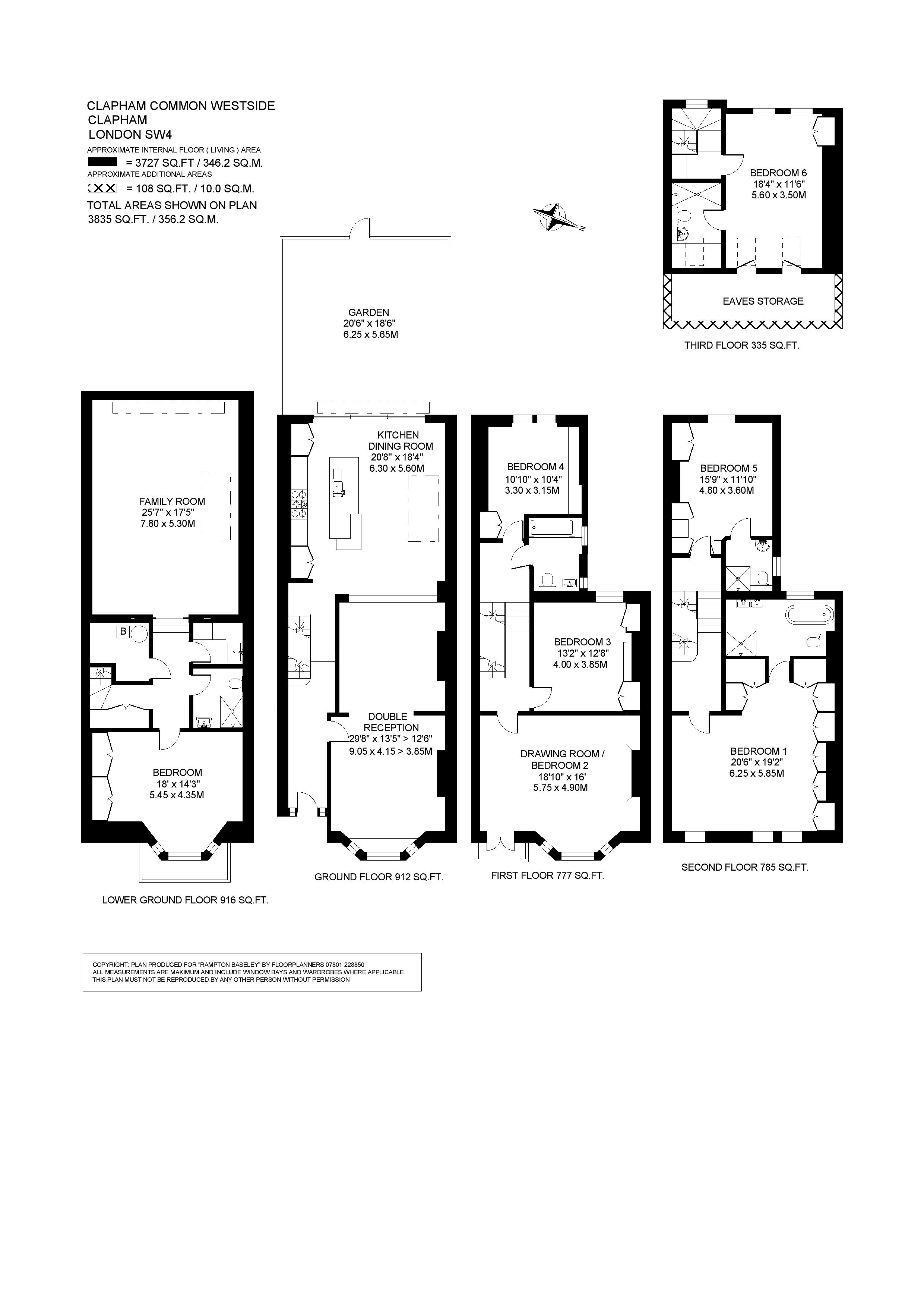 74, Clapham Common West Side, London floorplan