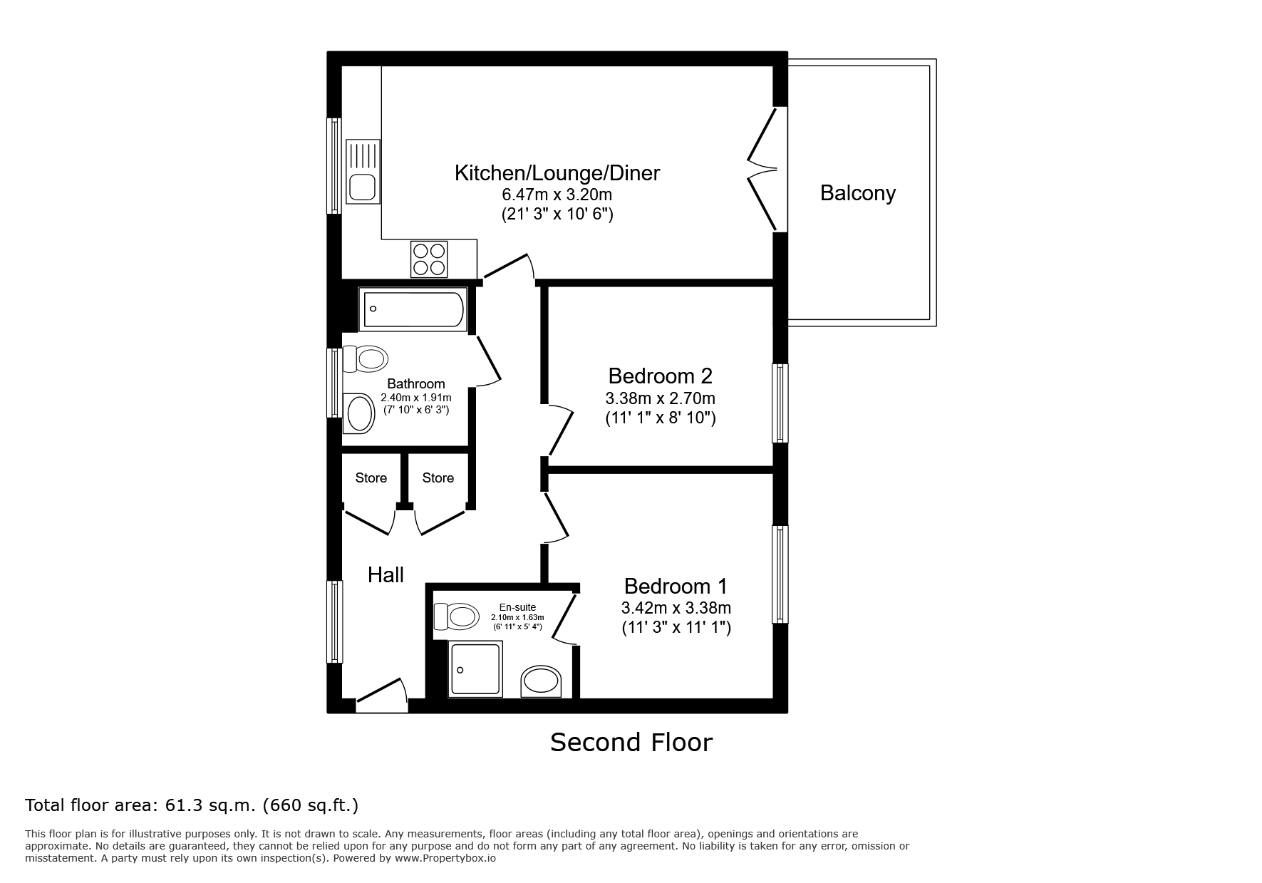 Flat 5, 2, Pictor Drive, Margate floorplan
