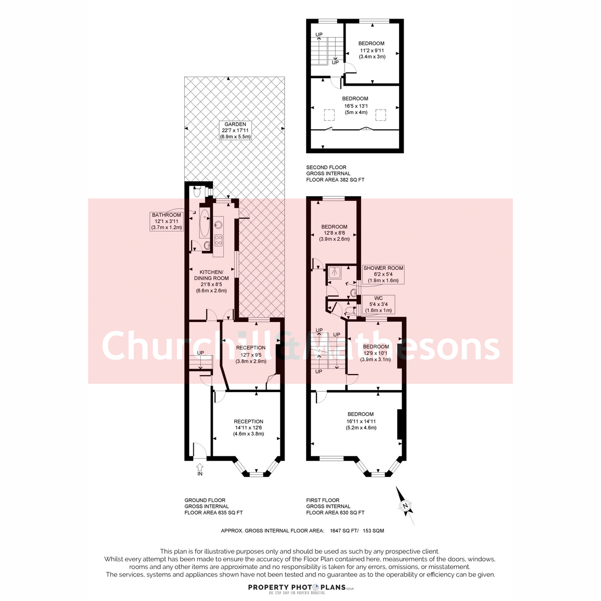 12, St. Thomas's Road, London floorplan